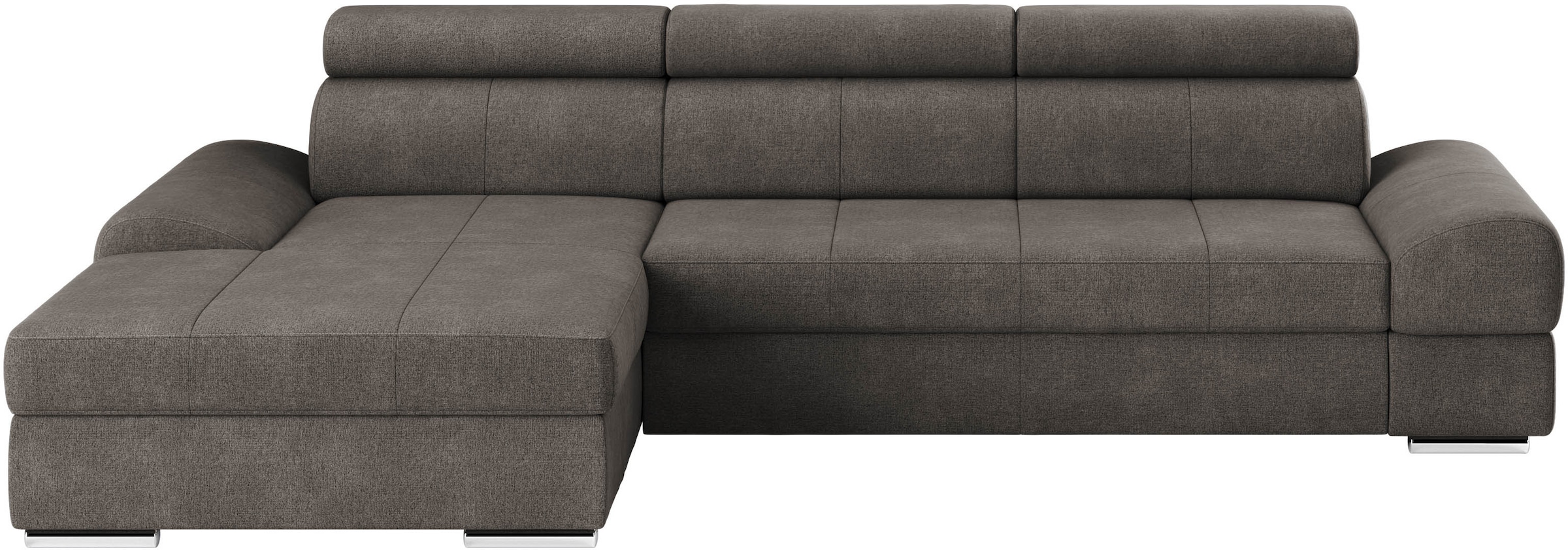 sit&more Ecksofa »Broadway L-Form«, inklusive Kopfteilverstellung, wahlweise mit Bettfunktion