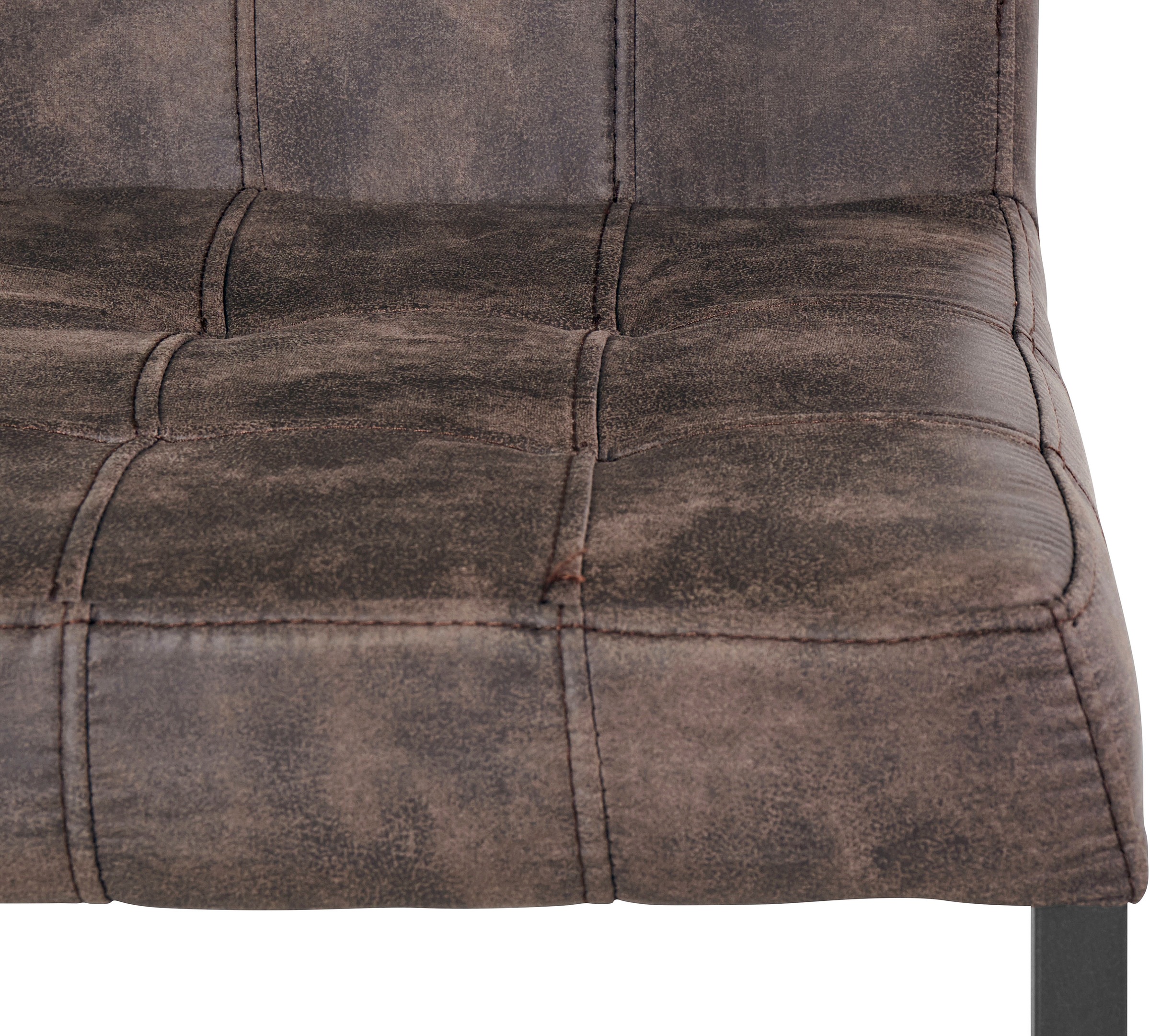 HELA Esszimmerstuhl »Donna«, (Set), 2 St., Kunstleder, Freischwinger mit Vintage Microfaser Bezug
