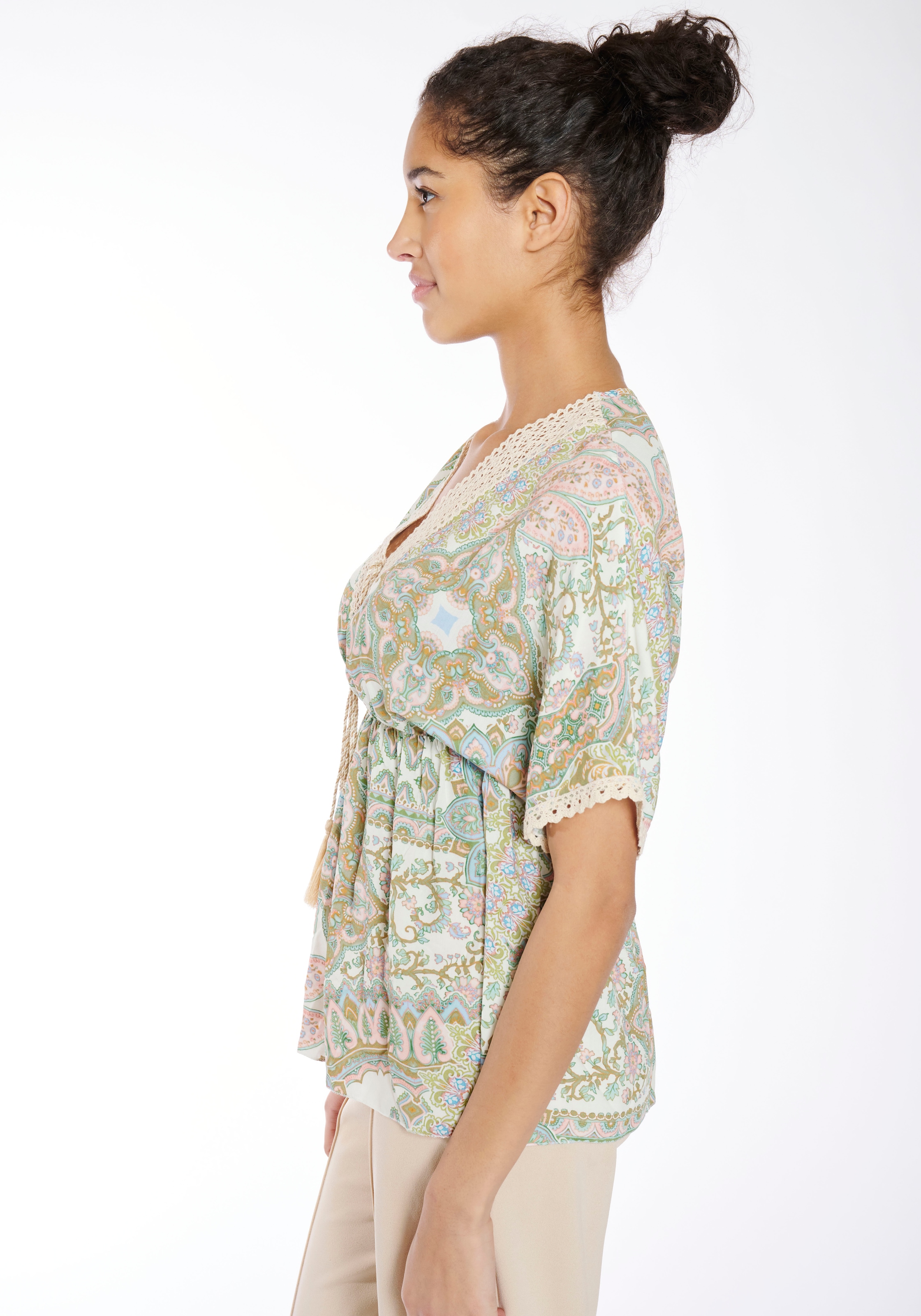 HaILY’S Blusenshirt »SS V TP Si44ona«, sommerlich bunter Print