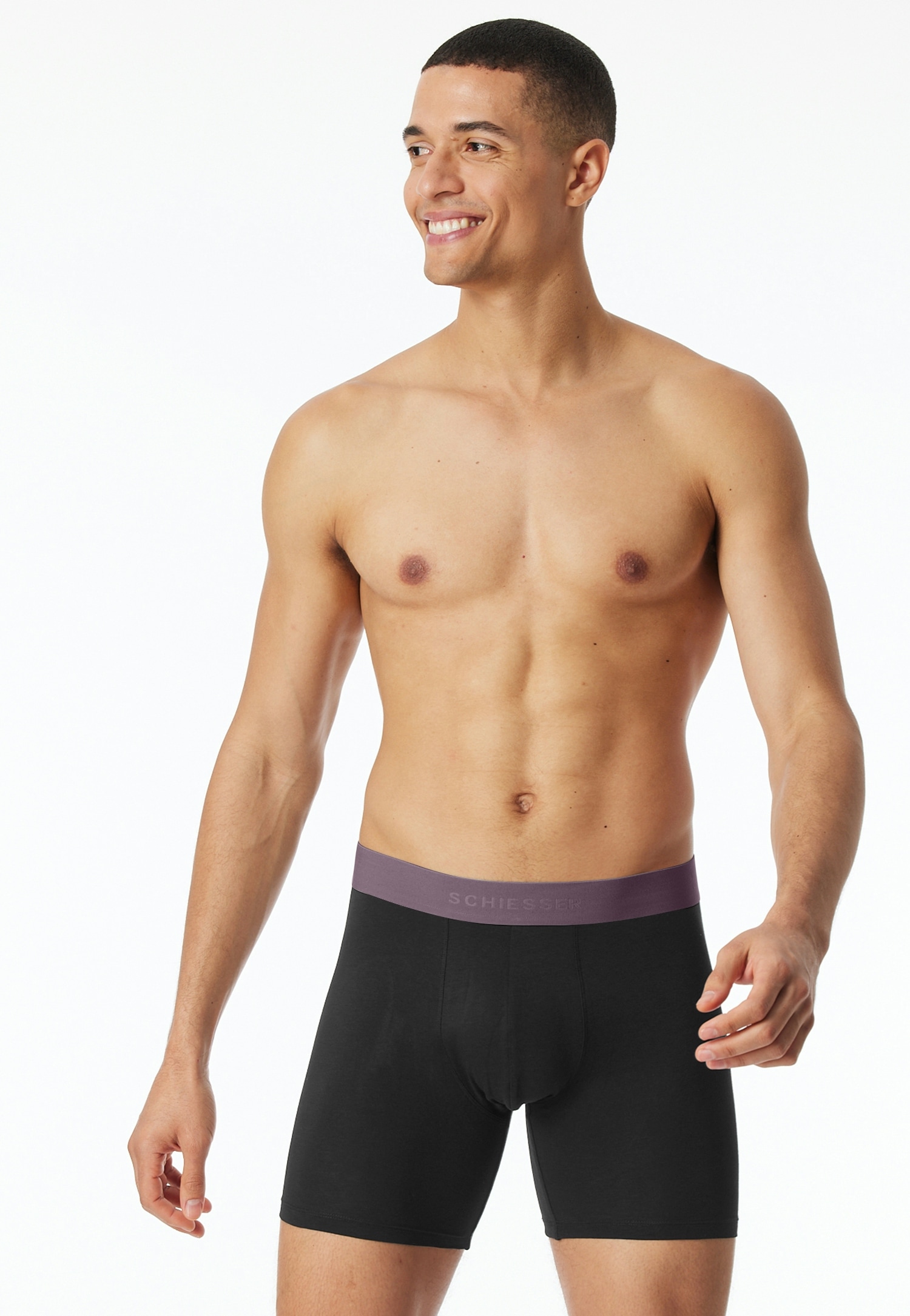 Schiesser »95/5 Multipacks« 2er Pack,  mit farblich abgesetztem, sportlichem Logo-Webgummibund