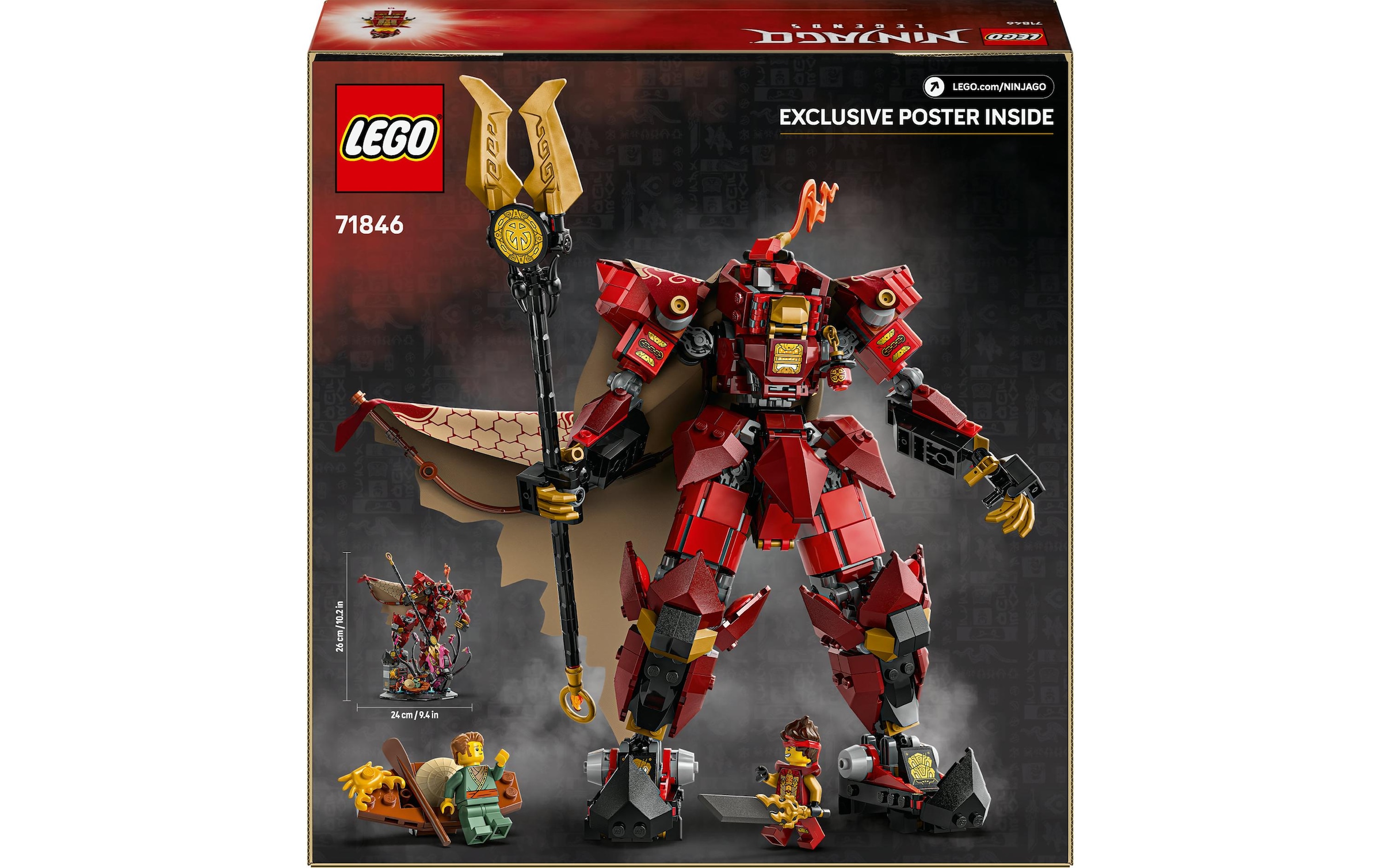 LEGO® Spielbausteine »Ninjago Der Feuerritter-Mech 71846«
