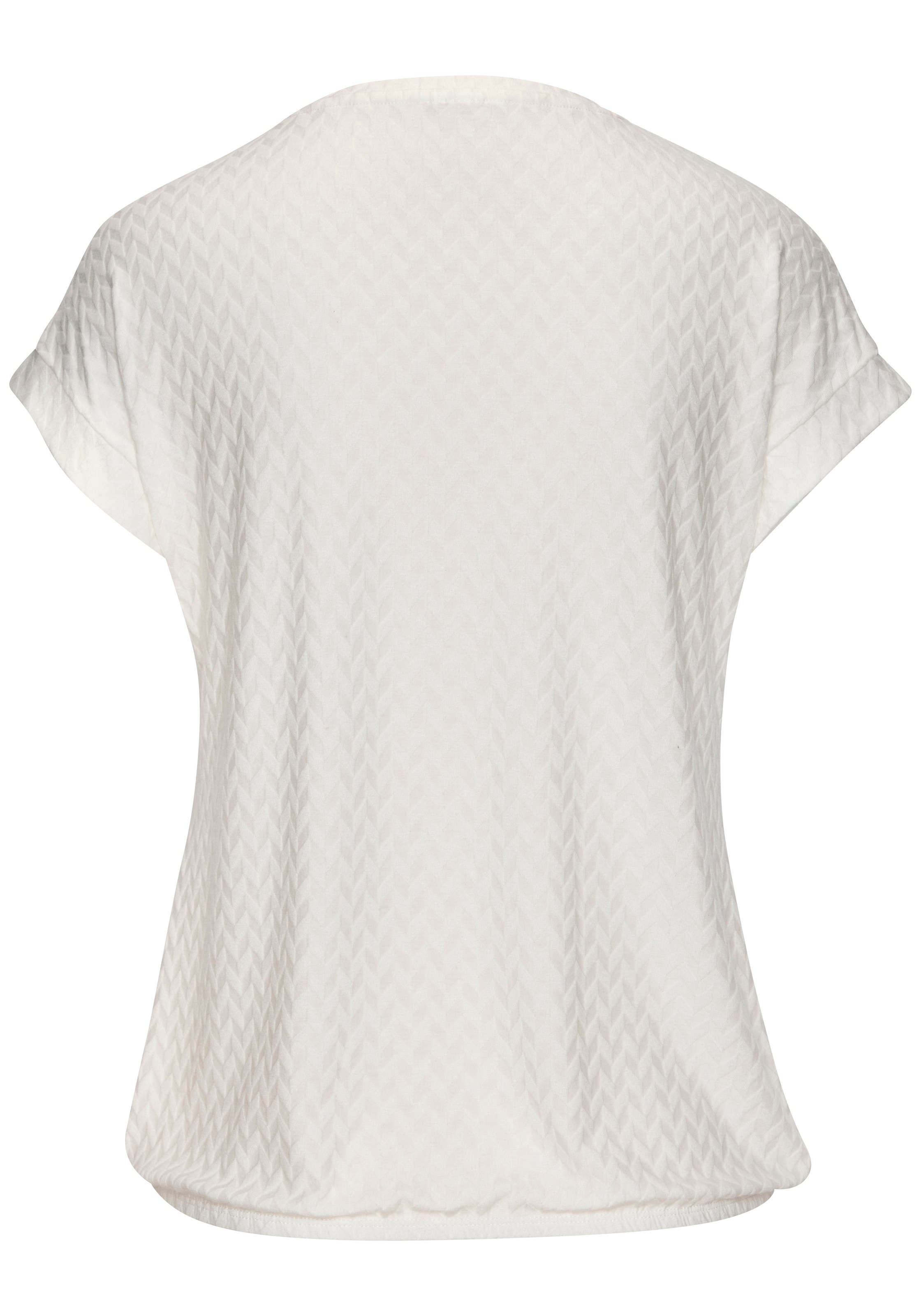 Vivance Kurzarmshirt »mit modischem Jacquard-Muster« aus hochwertiger Qualität mit Viskose