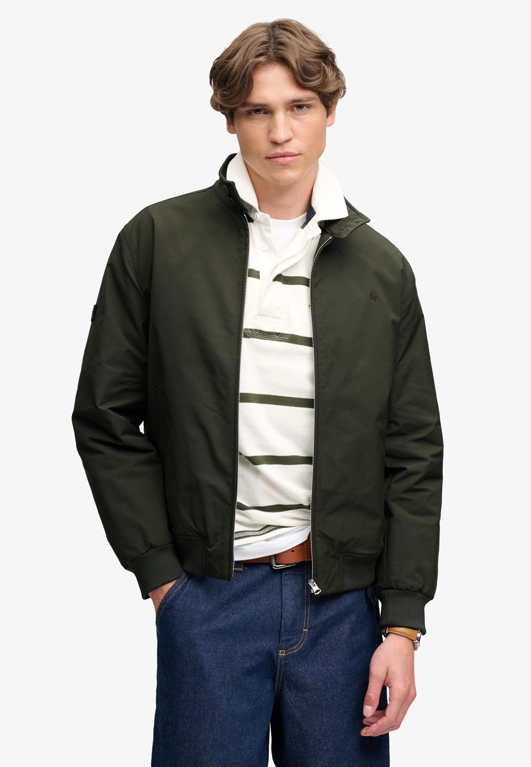 Superdry Blouson »CAMPUS PADDED HARRINGTON JKT« Kunstfaser, relaxed fit