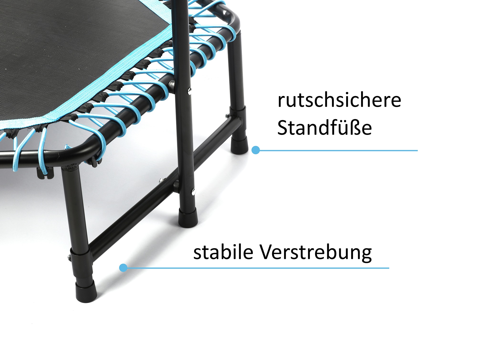 body coach Fitnesstrampolin »body coach Fitness-Trampolin Jump & Fit 6-eckig«, Ø 127 cm