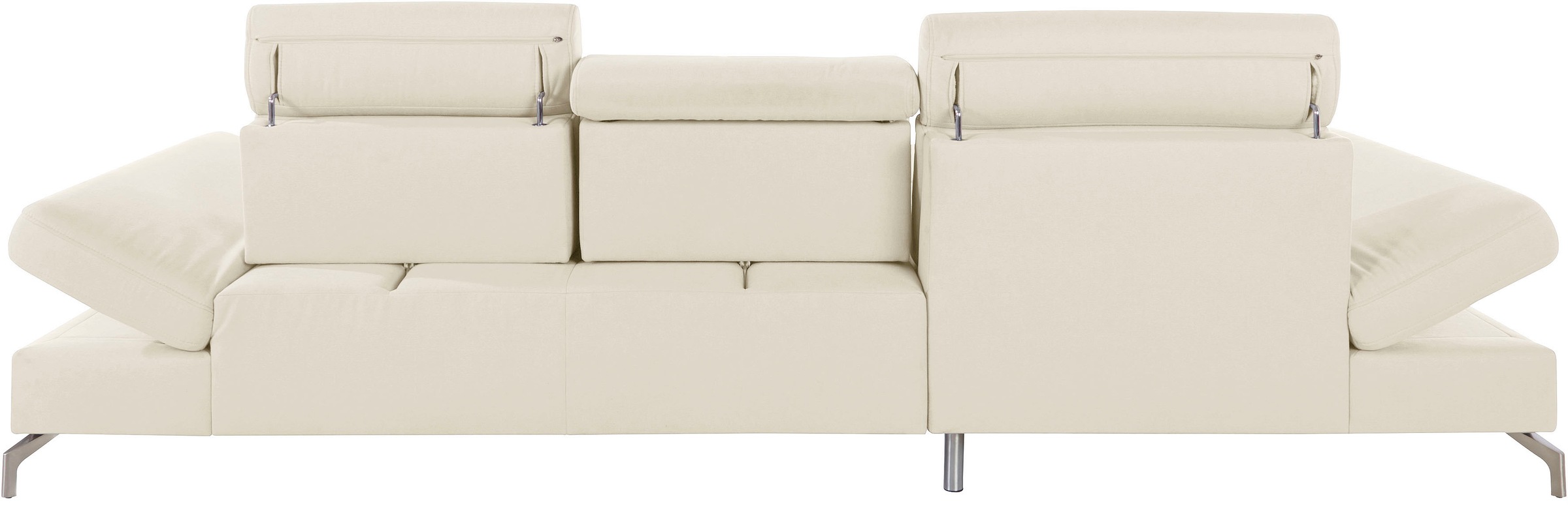sit&more Ecksofa »Brisbane L-Form«, Fußhöhe 12 cm, inklusive Sitztiefen-, Armteil- und Kopfteilverstellung