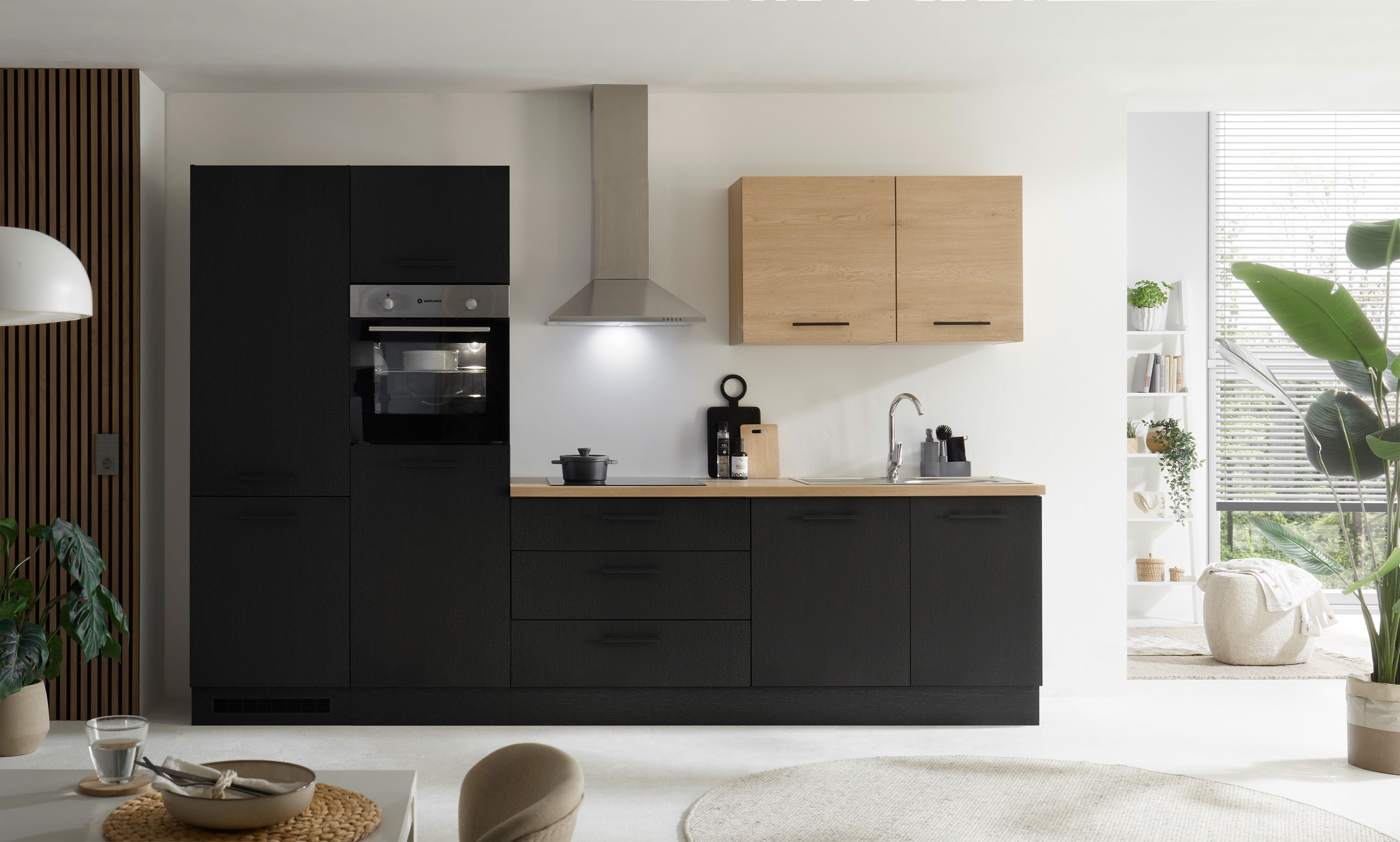 KOCHSTATION Küchenzeile KS-Malfi, Breite 320cm, wahlweise mit E-Geräten, Ar günstig online kaufen