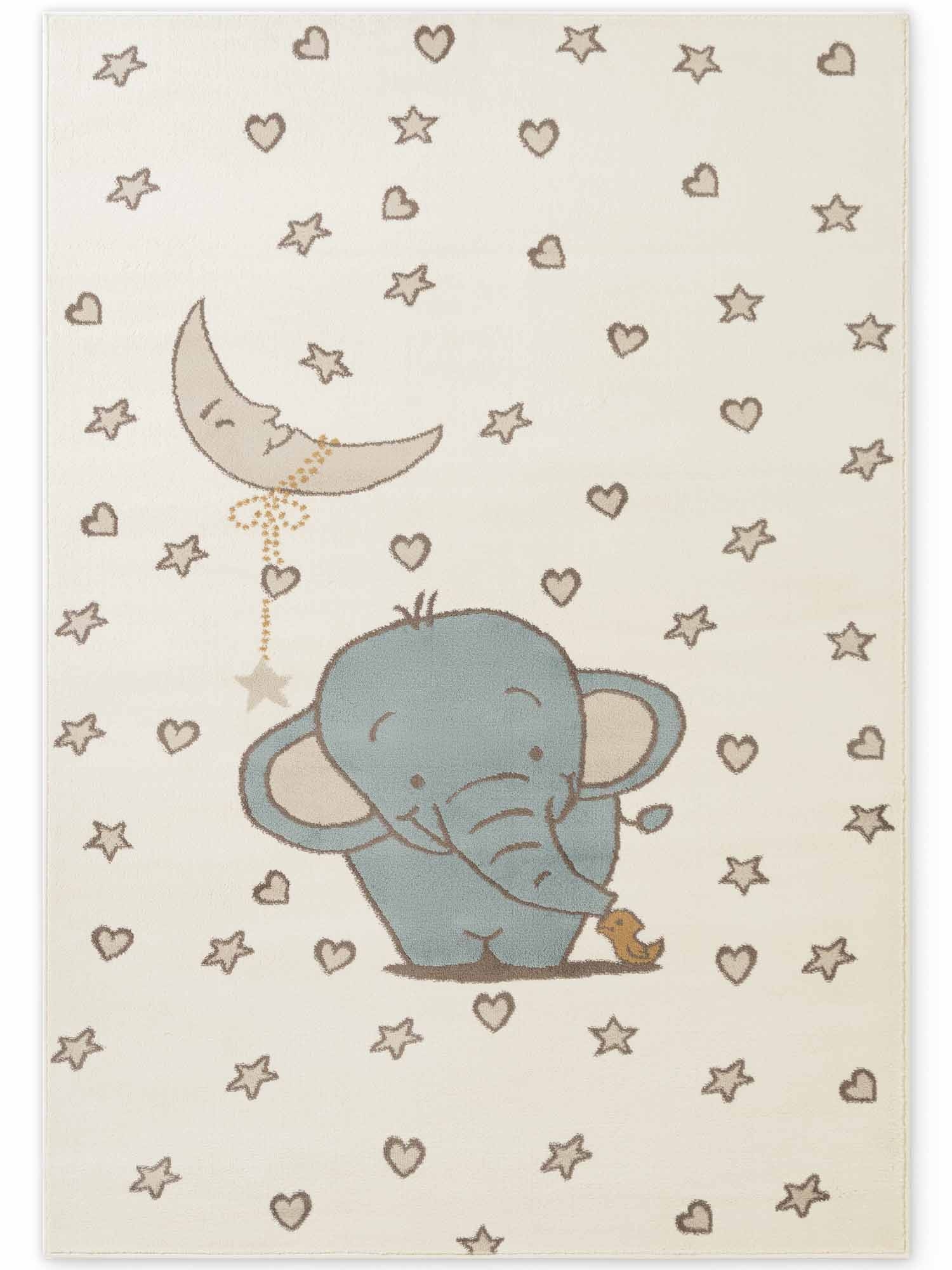 HANSE Home Kinderteppich »Little Elli« rechteckig 10 mm Höhe Pflegeleicht, Weich, Kinderzimmer, Spielteppich, Spielunterlage