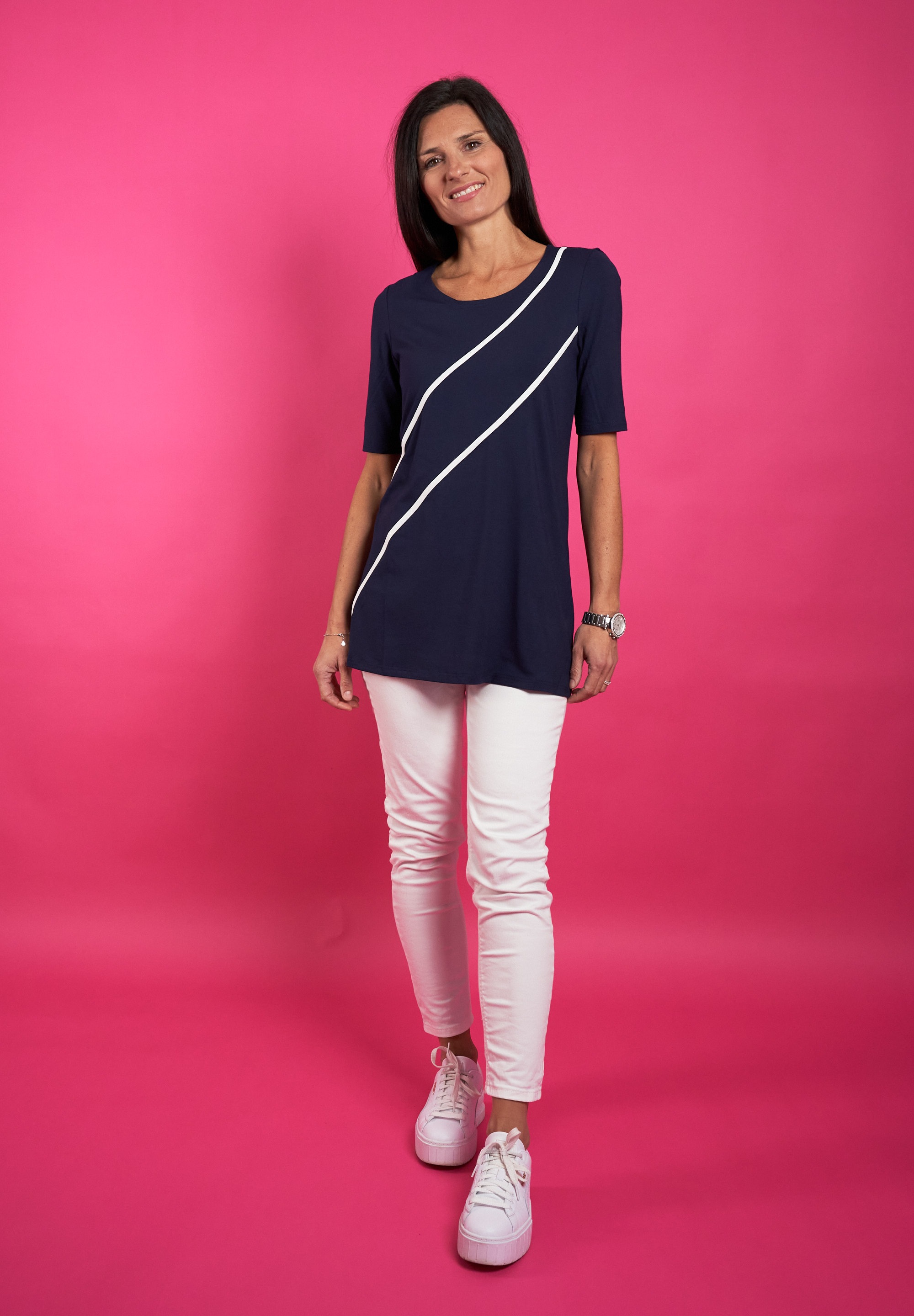Seidel Moden T-Shirt, mit Streifen, MADE IN GERMANY