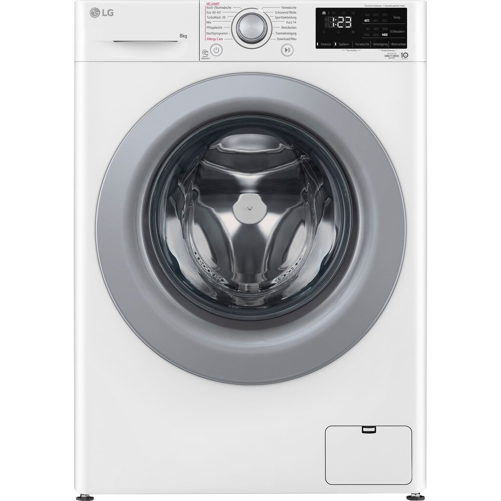 LG Waschmaschine »F4WV3284«, Serie 3, F4WV3284, 8 kg, 1400 U/min