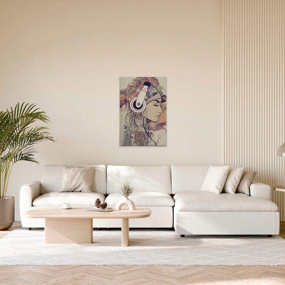 A.S. Création Leinwandbild »Acryl Lady 3 - Wandbild Bunt Creme Beige Keilra günstig online kaufen