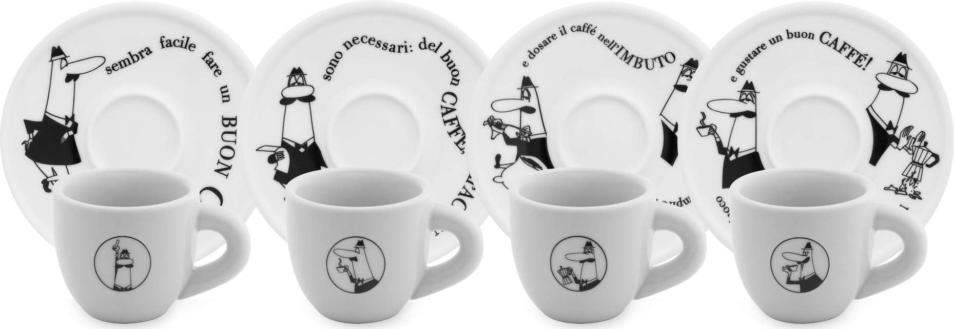 BIALETTI Espressotasse »Carosello« mit dem unverwechselbaren Bialetti-Männc günstig online kaufen