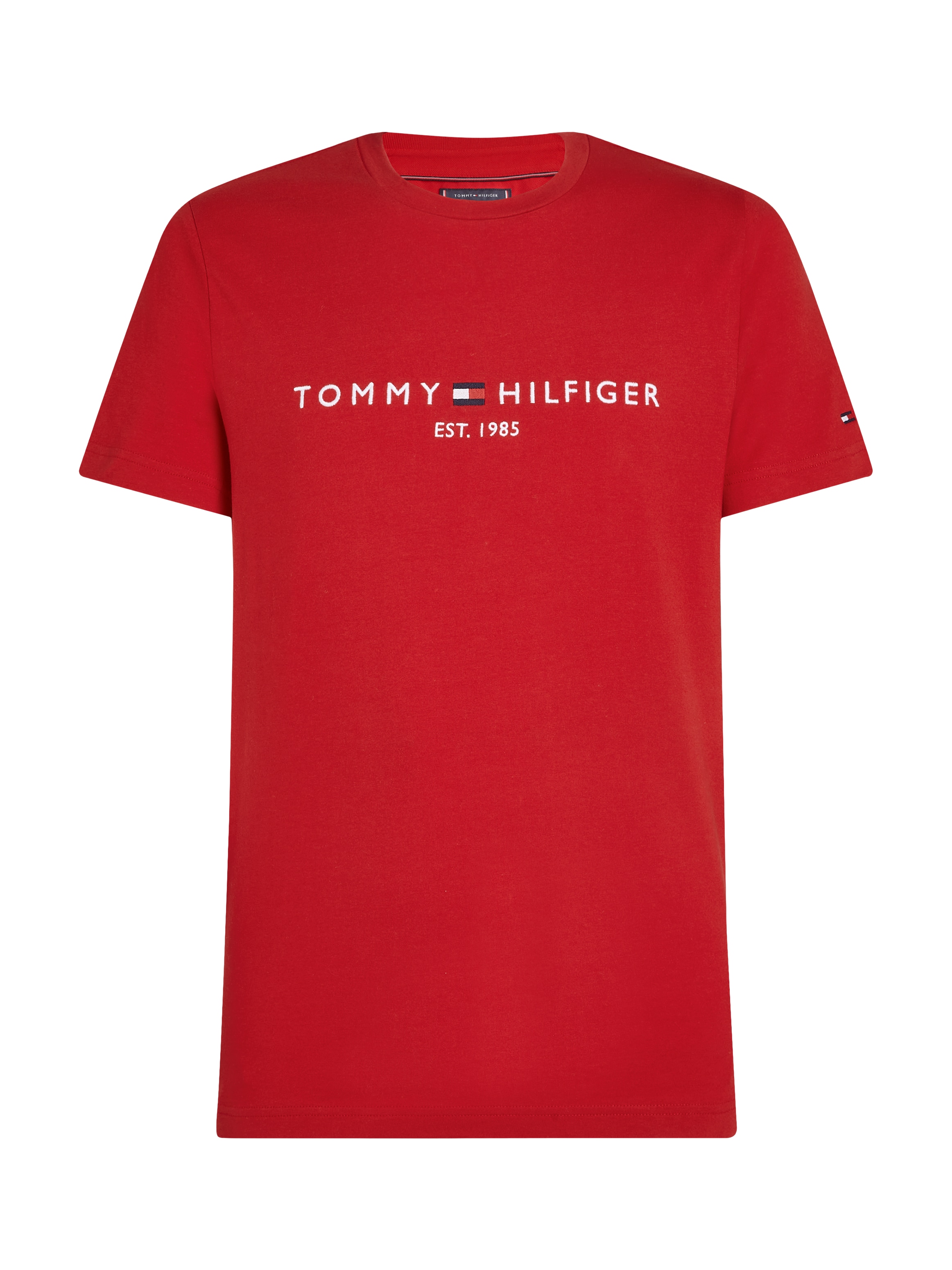 Tommy Hilfiger T-Shirt »TOMMY LOGO TEE« aus reiner Baumwolle