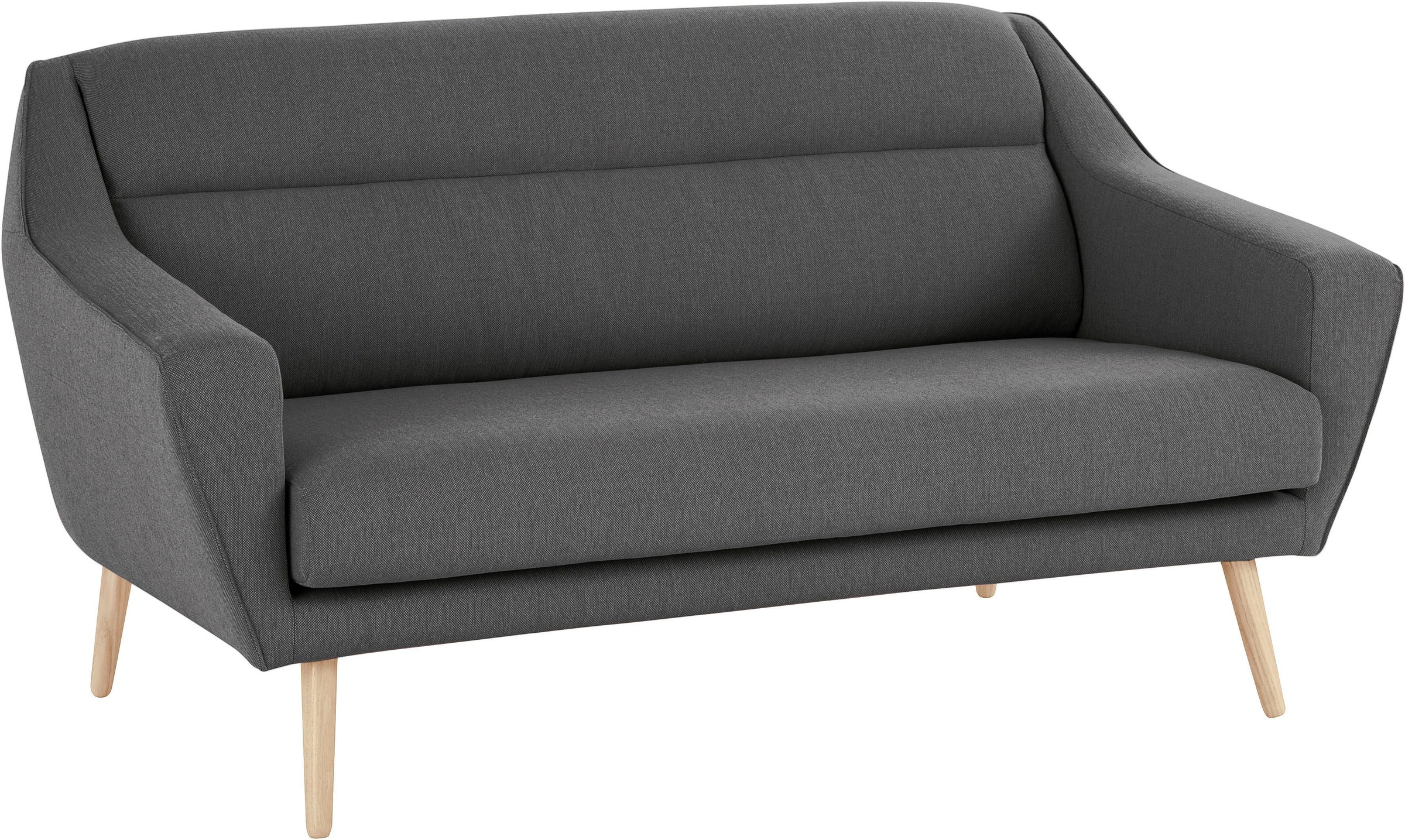 andas 2-Sitzer »Bille«, mit Naht im Rückenkissen und Eiche-Beinen, Design by Morten Georgsen