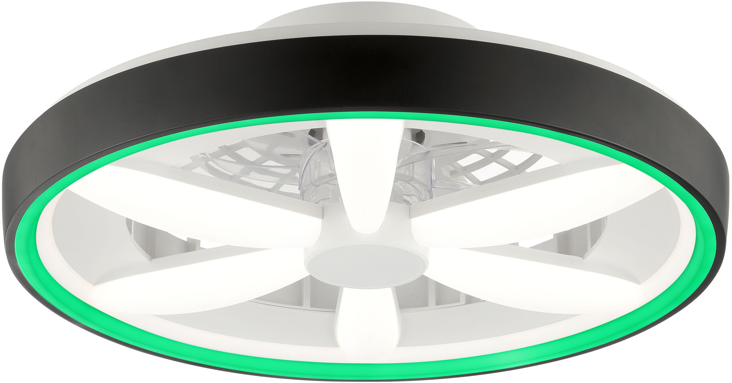 Brilliant LED Deckenleuchte »Gaiano«, 1 flammig, Ø 48cm mit Ventilator, 6400 lm, dimmbar, RGB, 2700-6500 K