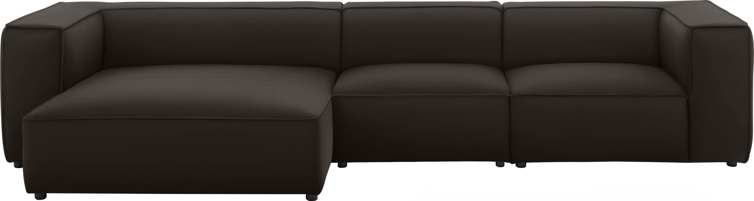W.SCHILLIG Ecksofa »around-the-block«, mit eleganter Biese, mit Federkern, günstig online kaufen