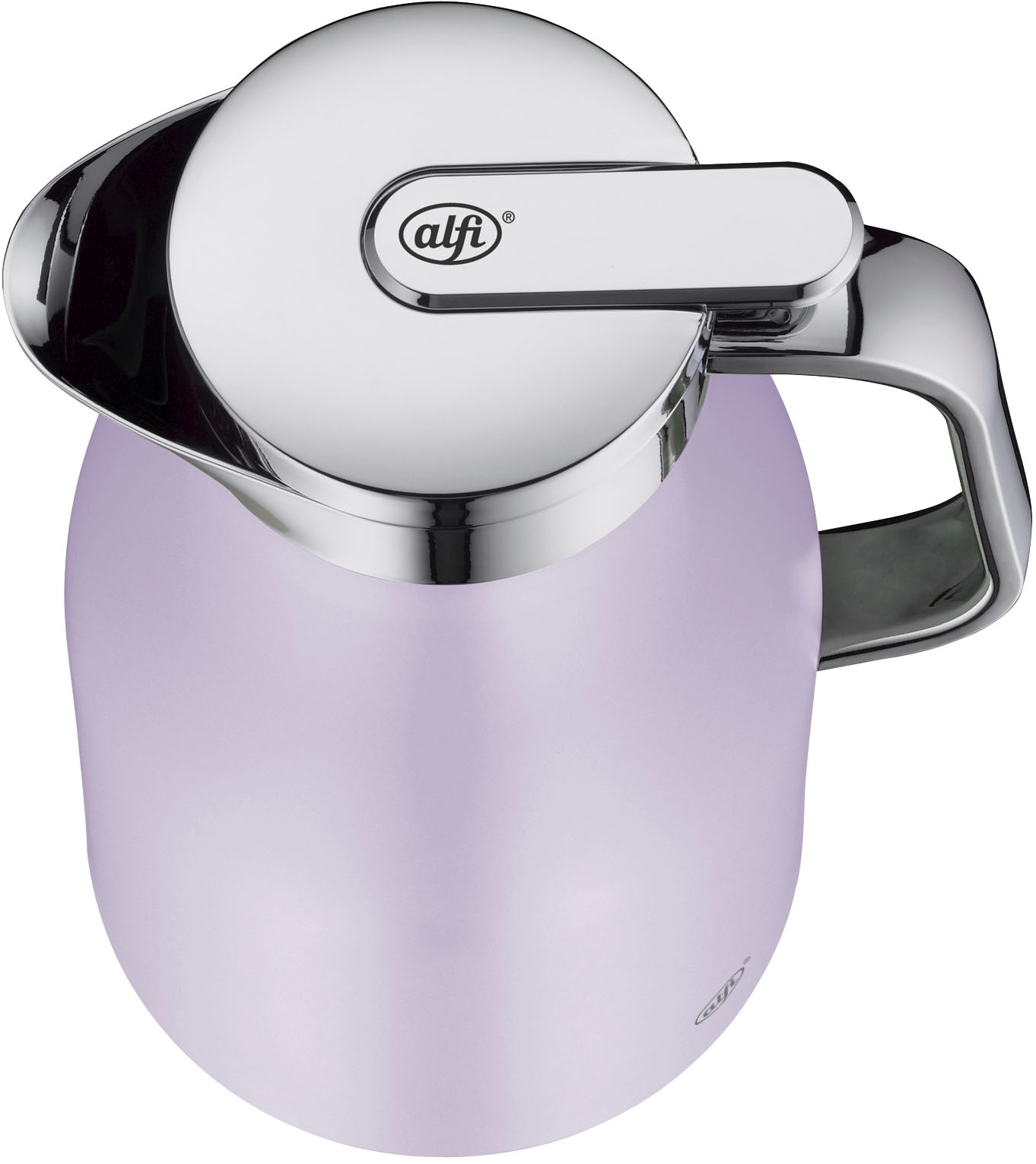 Alfi Isolierkanne »SKYLINE, mit Hartglaseinsatz und ergonomischem Griff«, 1 l, (1 St.), 12h heiß & 24h kalt, Drehverschluss mit bequemem Druckknopf