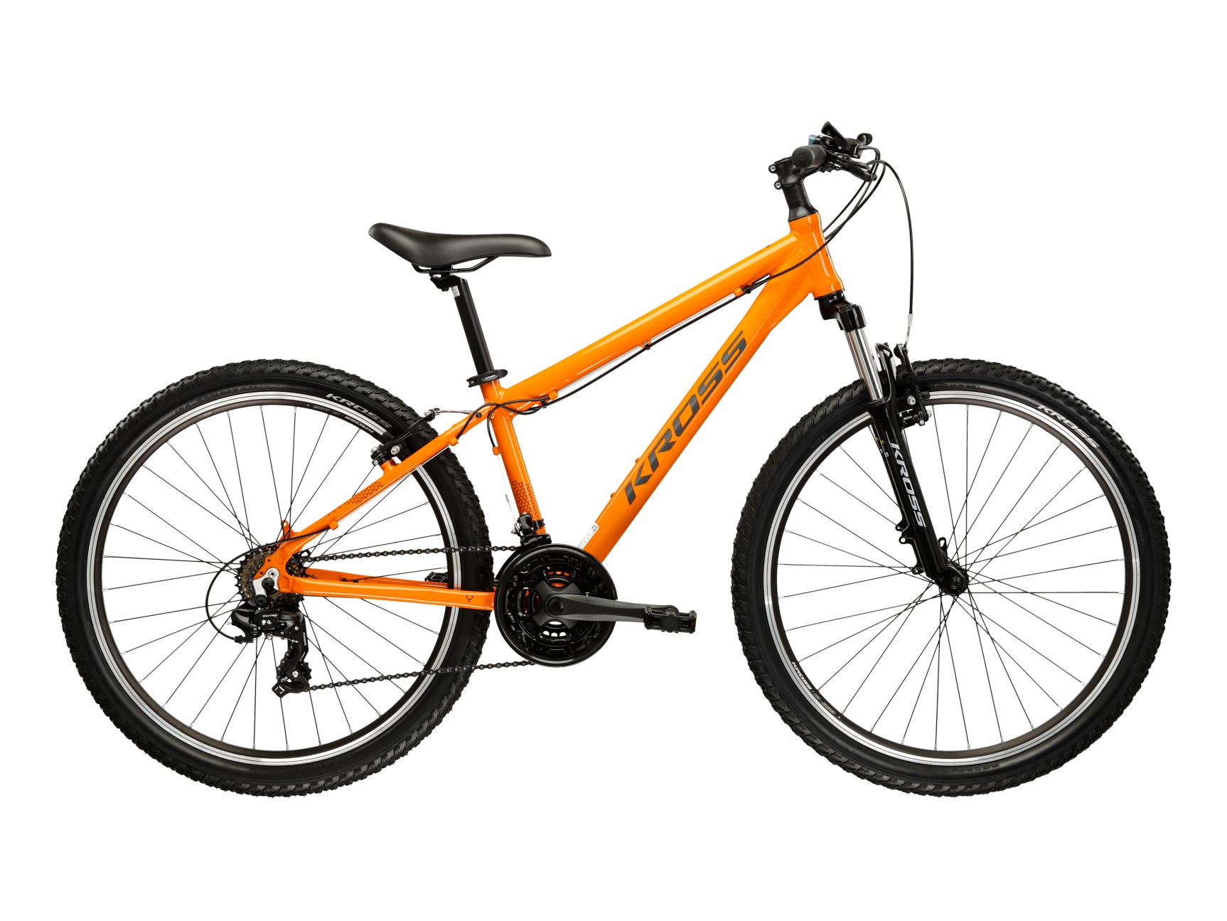 Kross Mountainbike »KROSS Mountainbike Hardtail 26" Hexagon 1.0 orange 21 Gänge« 21 Gang Shimano TOURNEY TY300 Schaltwerk Kettenschaltung