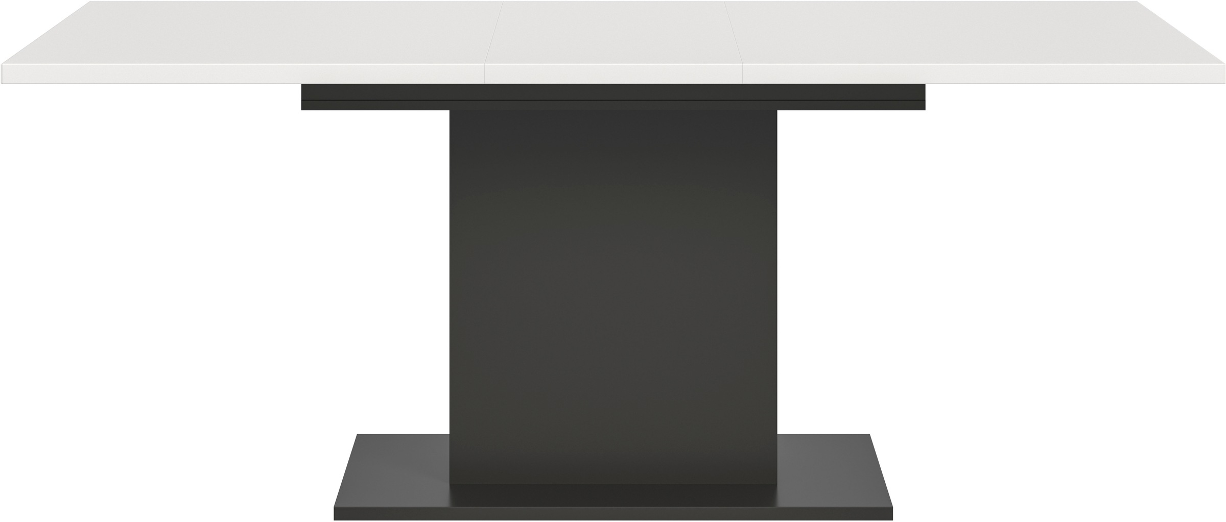 INOSIGN Esstisch »Motus, ausziehbar 150 -190 cm, inklusive 40 cm Einlegeplatte«, (Set, 1 St.), Säulengestell mit Bodenplatte, Tisch, Küchentisch, Esszimmer, Küche