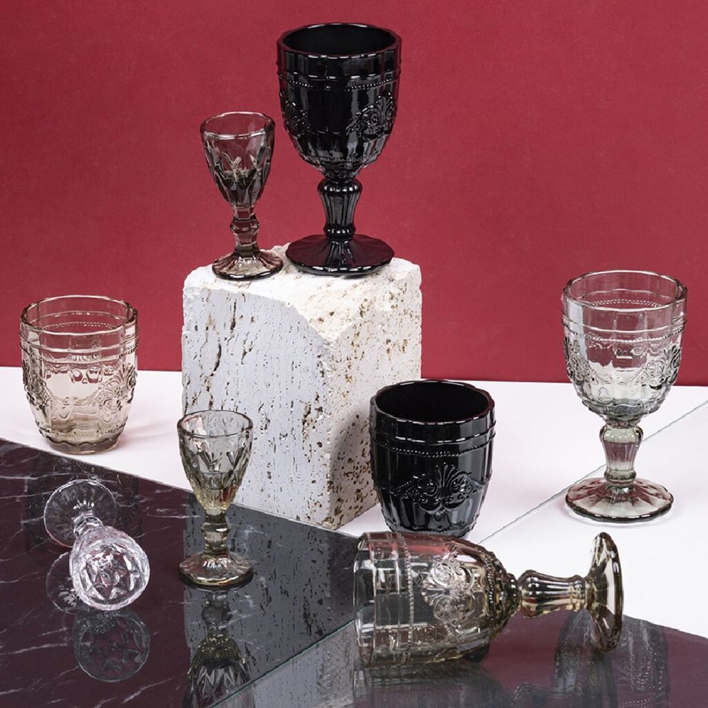 Villa d'Este Likörglas »Prisma Stones«, (Set, 6 tlg.)