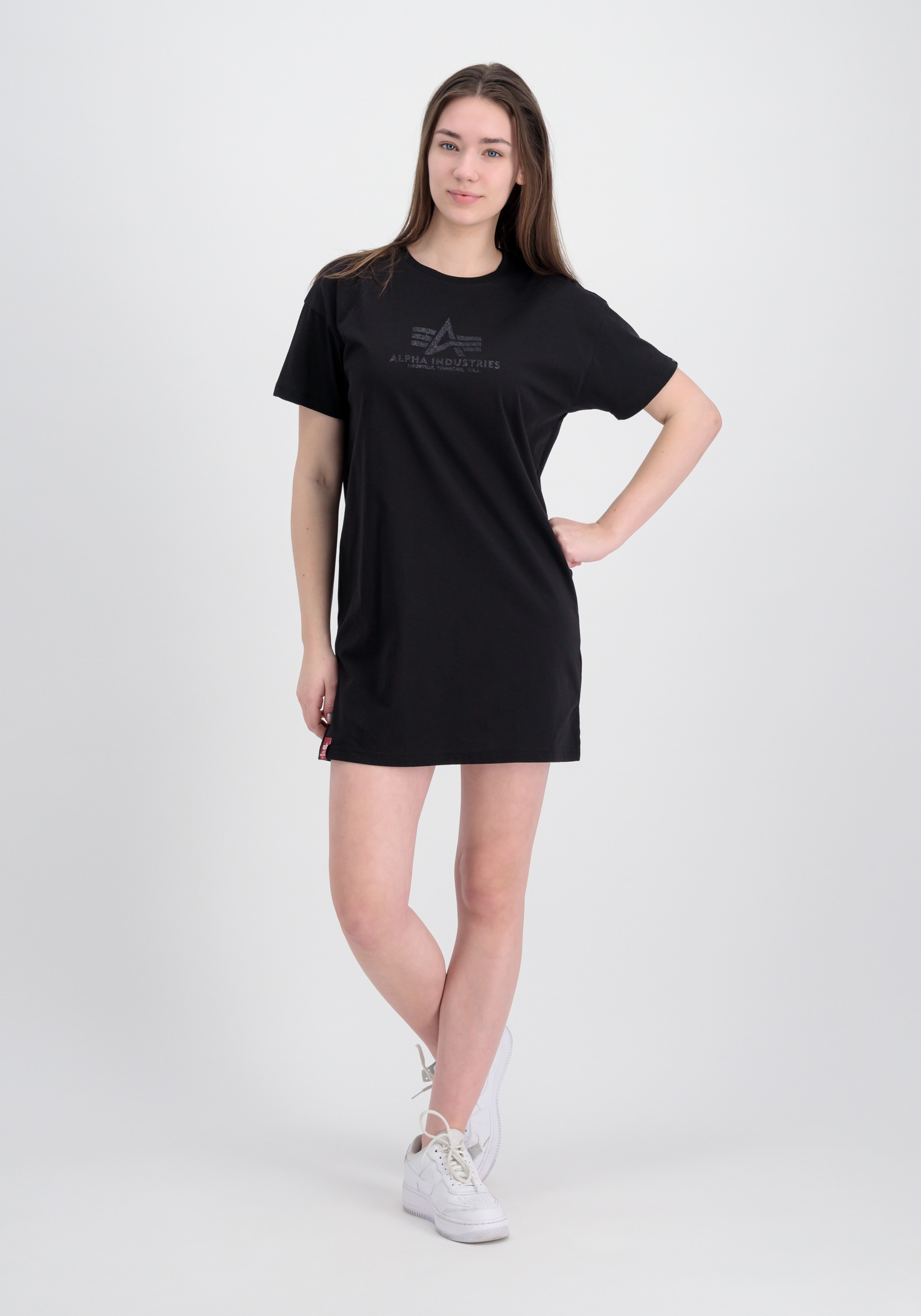Alpha Industries T-Shirt »Alpha Industries Women - T-Shirts Basic T Long Glitter Women«