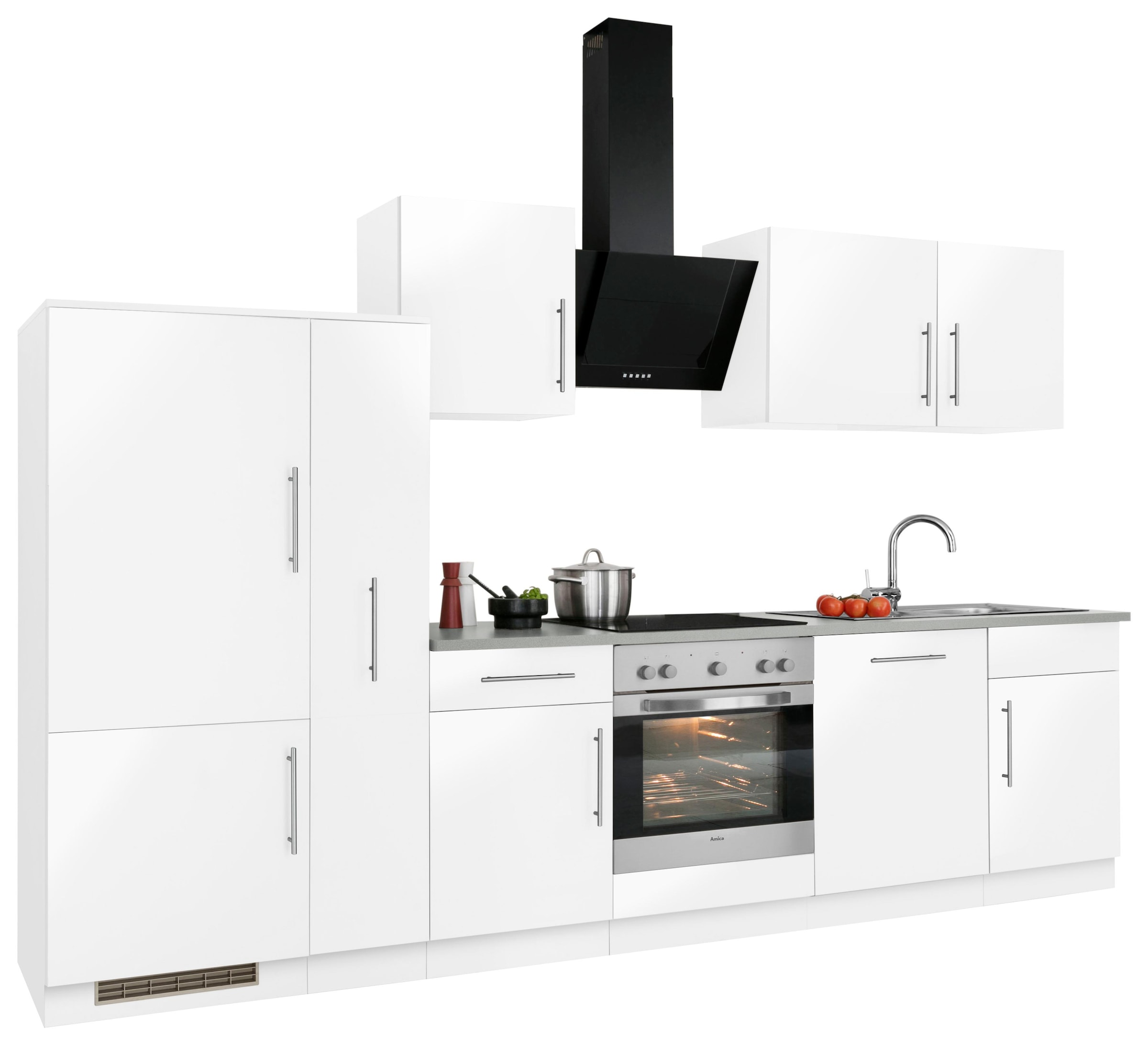 wiho Küchen Küchenzeile »Cali«, ohne E-Geräte, Breite 310 cm
