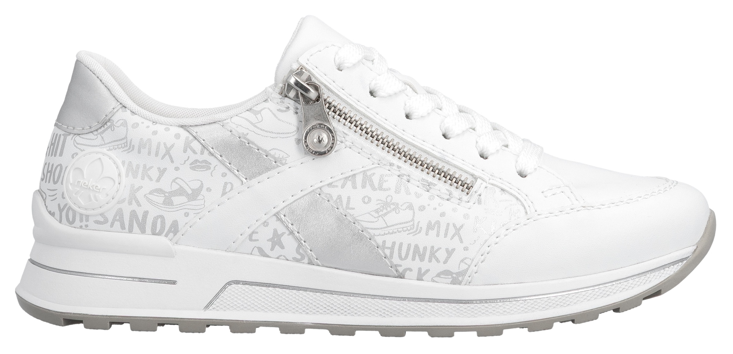 Rieker Sneaker  herausnehmbarer Soft-Einlage, Freizeitschuh, Halbschuh, Schnürschuh