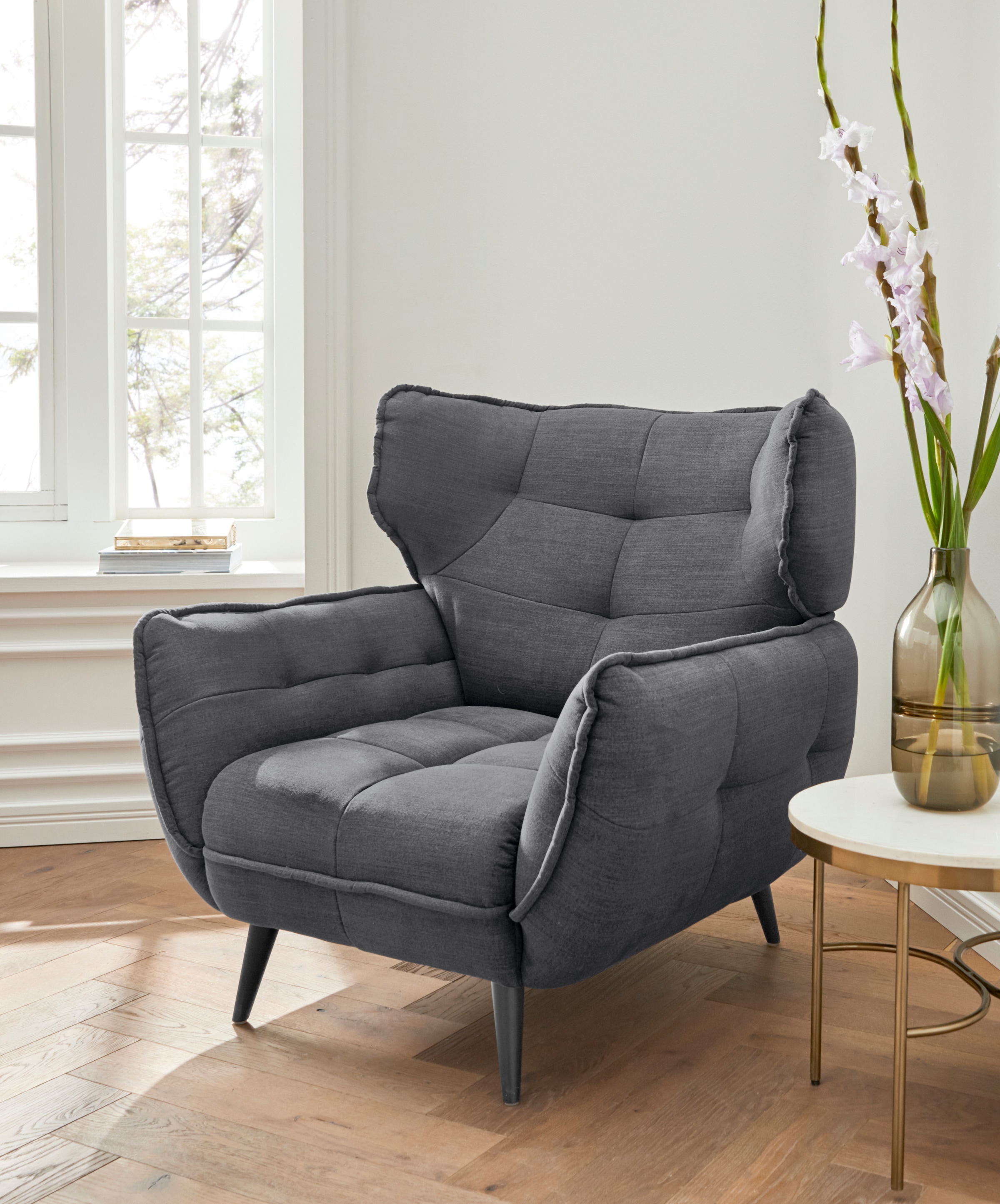 Home affaire Sessel »Ariana« Stylischer Hochlehner bzw. Ohrensessel günstig online kaufen