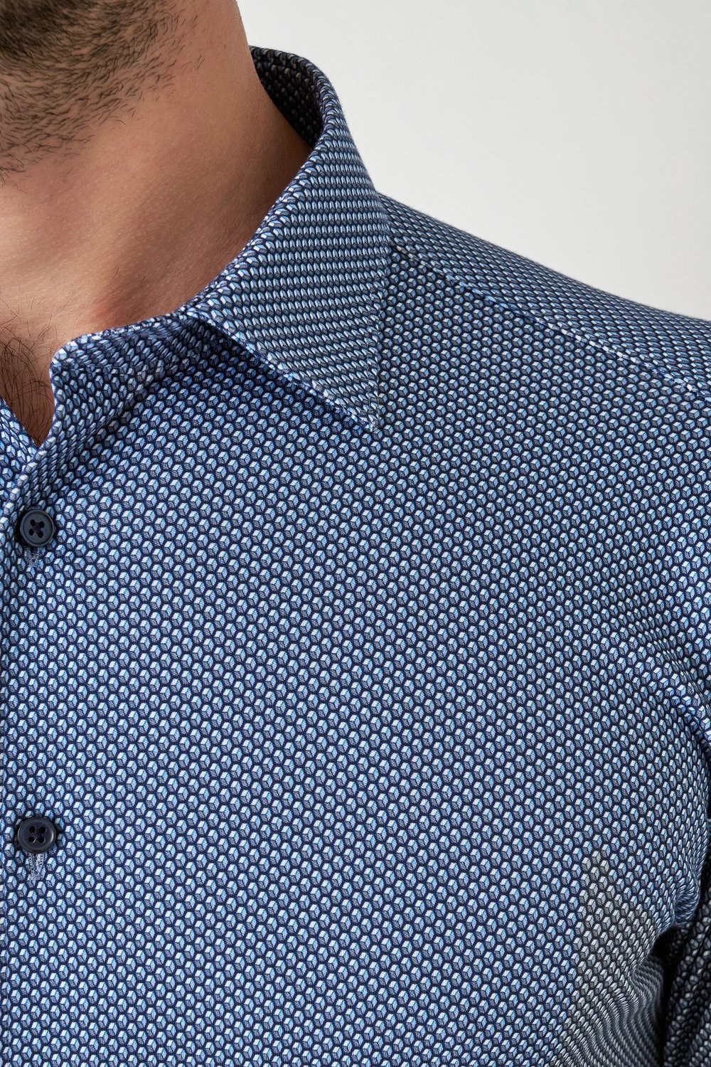 DESOTO Langarmhemd »Jerseyhemd Casual Kent«