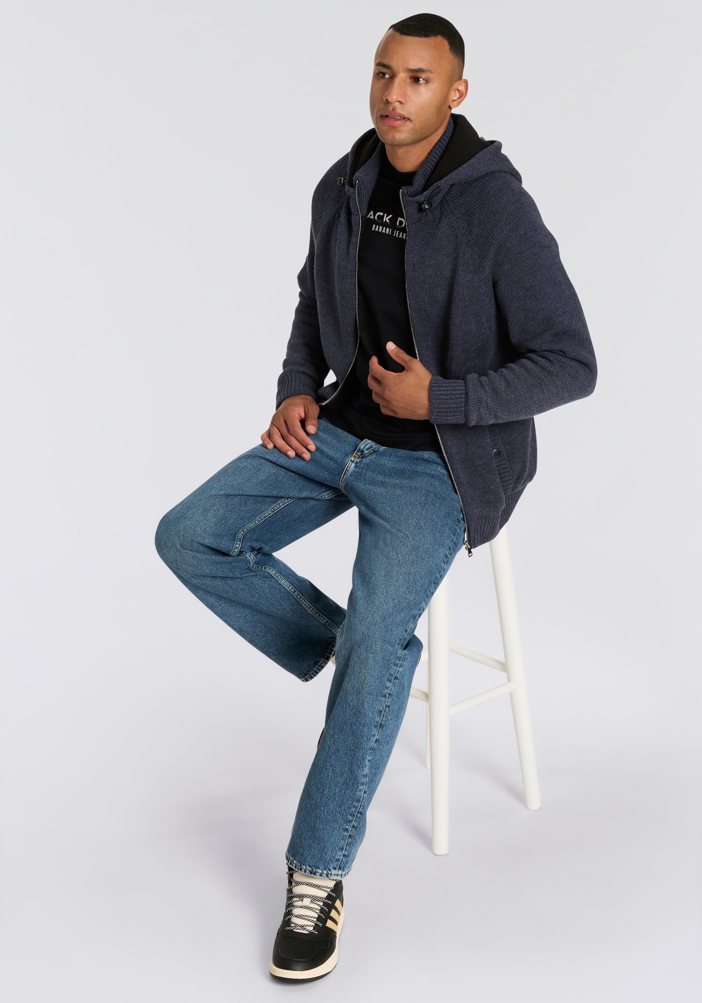 Bruno Banani Kapuzenstrickjacke