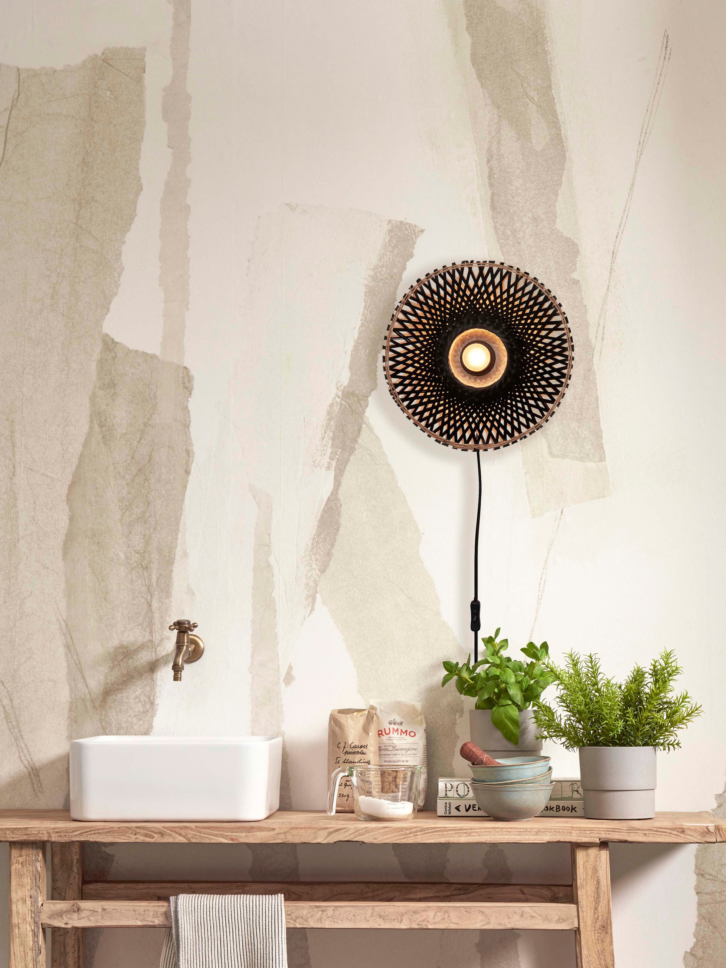 GOOD&MOJO Wandleuchte »KALIMANTAN« E27 1 Stk.