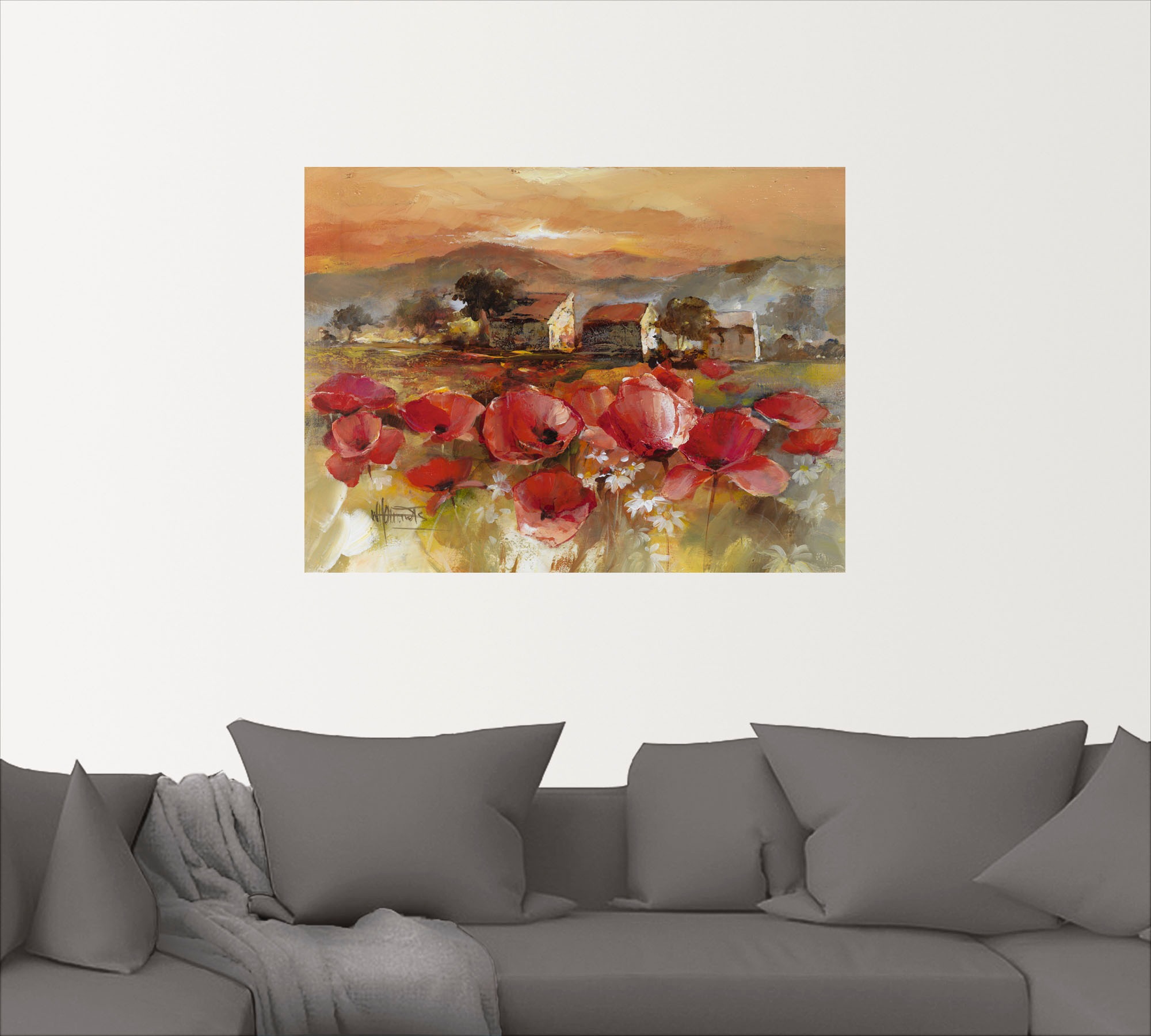 Artland Wandbild »Toskana Romantic II«, Blumen, (1 St.), als Leinwandbild, Poster, Wandaufkleber in verschied. Größen