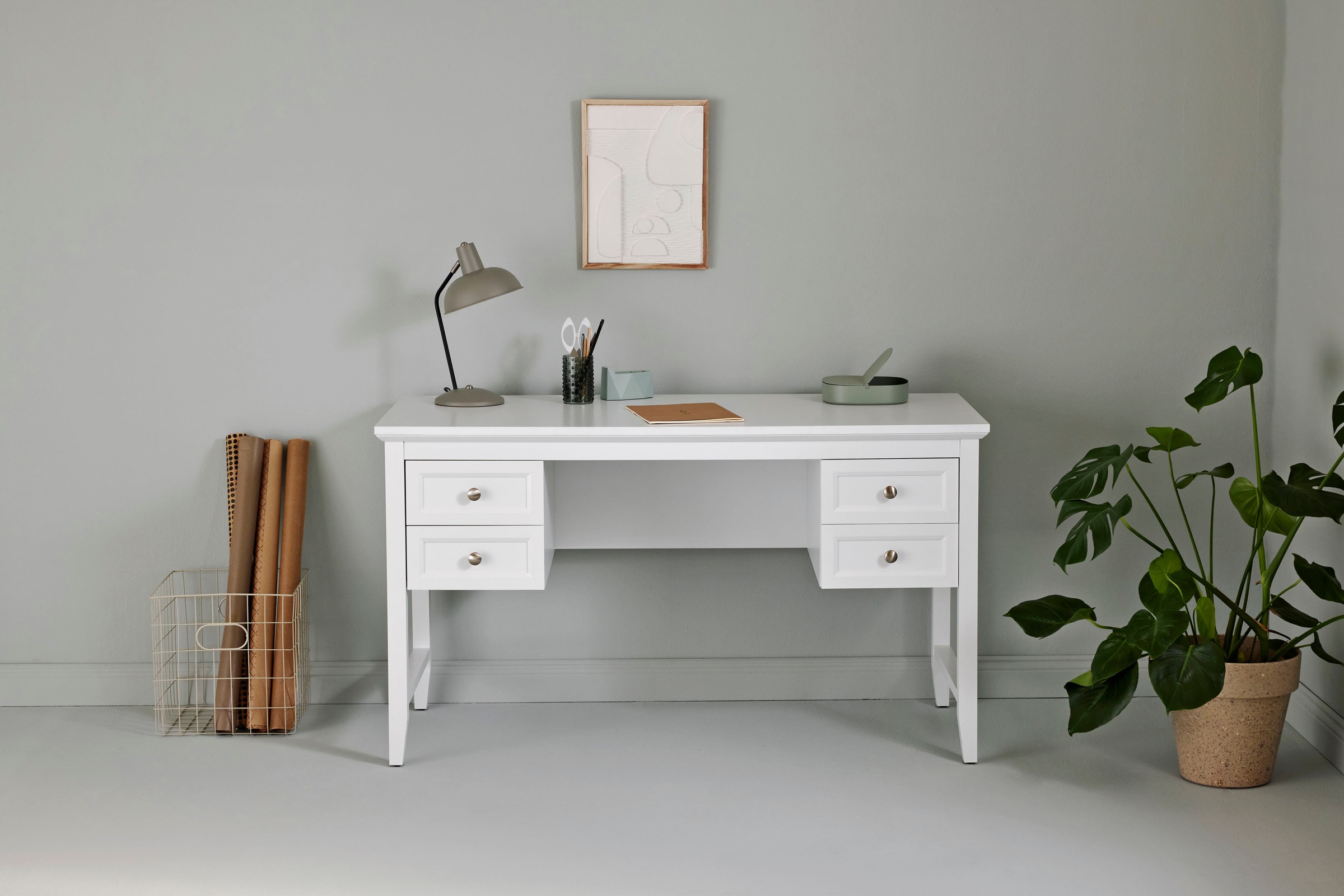 Jahnke Schreibtisch »CLASSIC D 130« 1 Stk. tlg. Schreibtisch, 4 Schubladen, günstig online kaufen