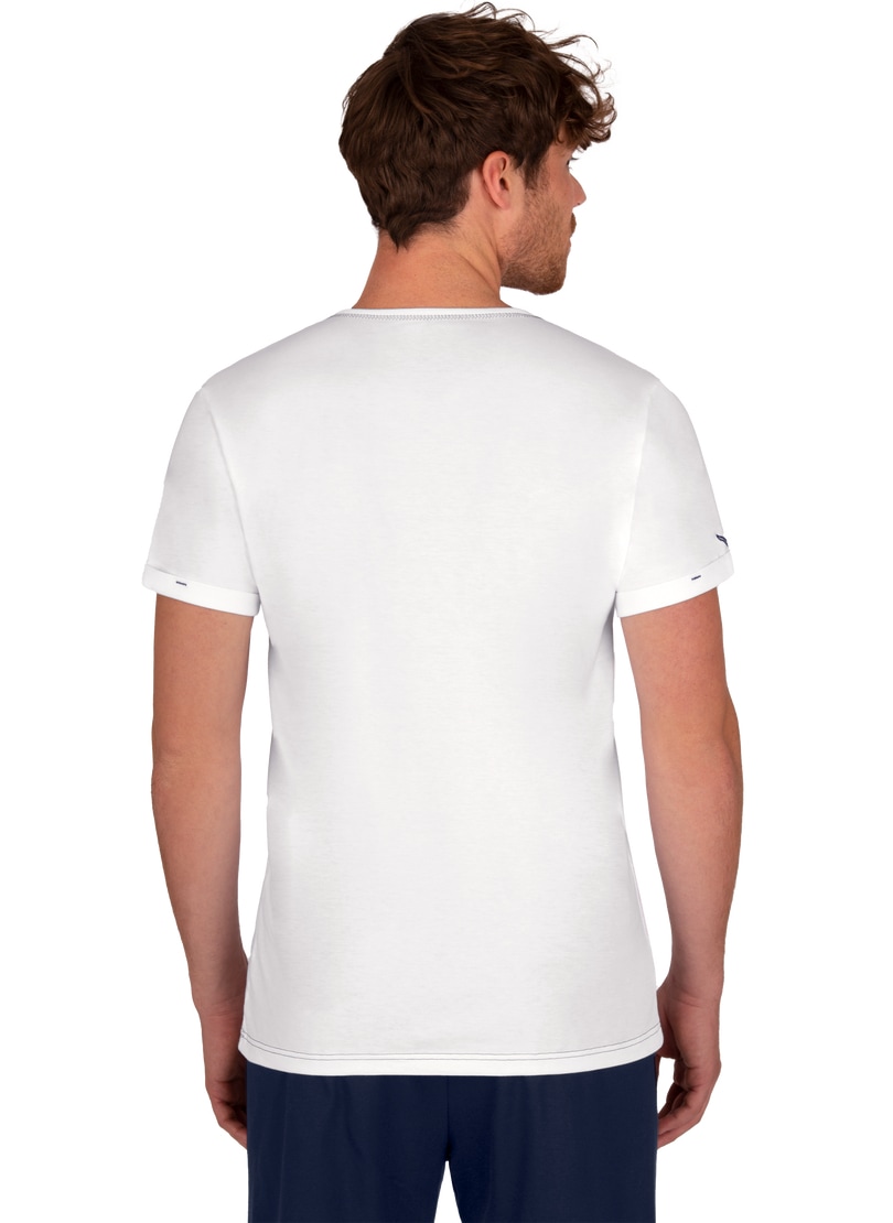 Trigema T-Shirt »TRIGEMA T-Shirt Knopfleiste aus Biobaumwolle«, (1 tlg.)