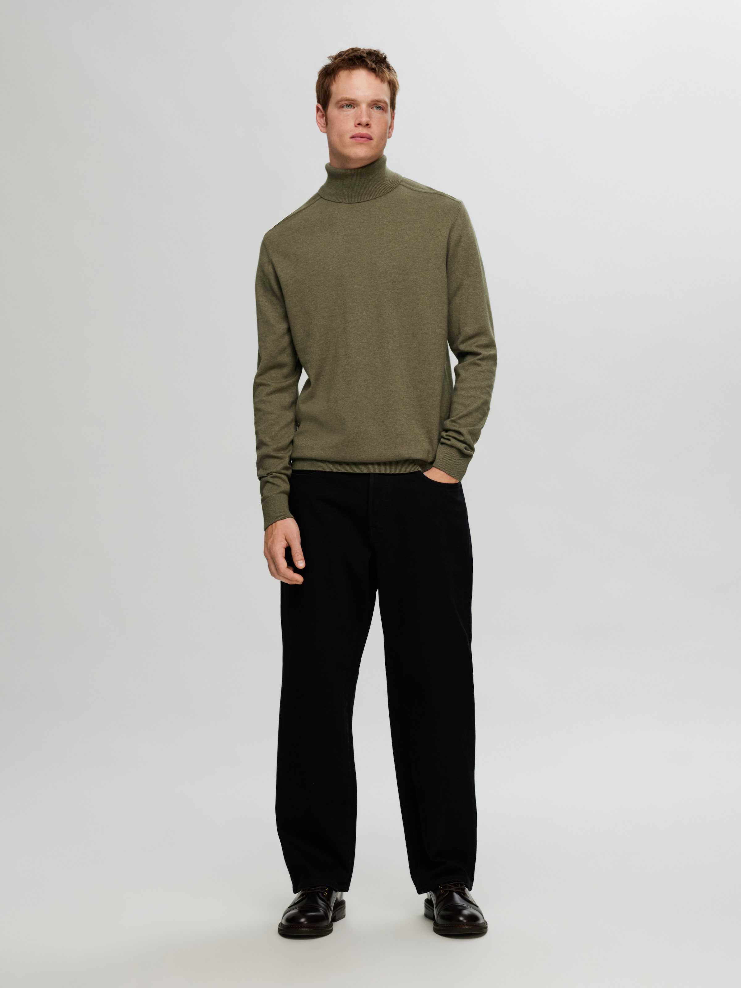 SELECTED HOMME Rollkragenpullover »SLHBERG ROLL NECK NOOS«