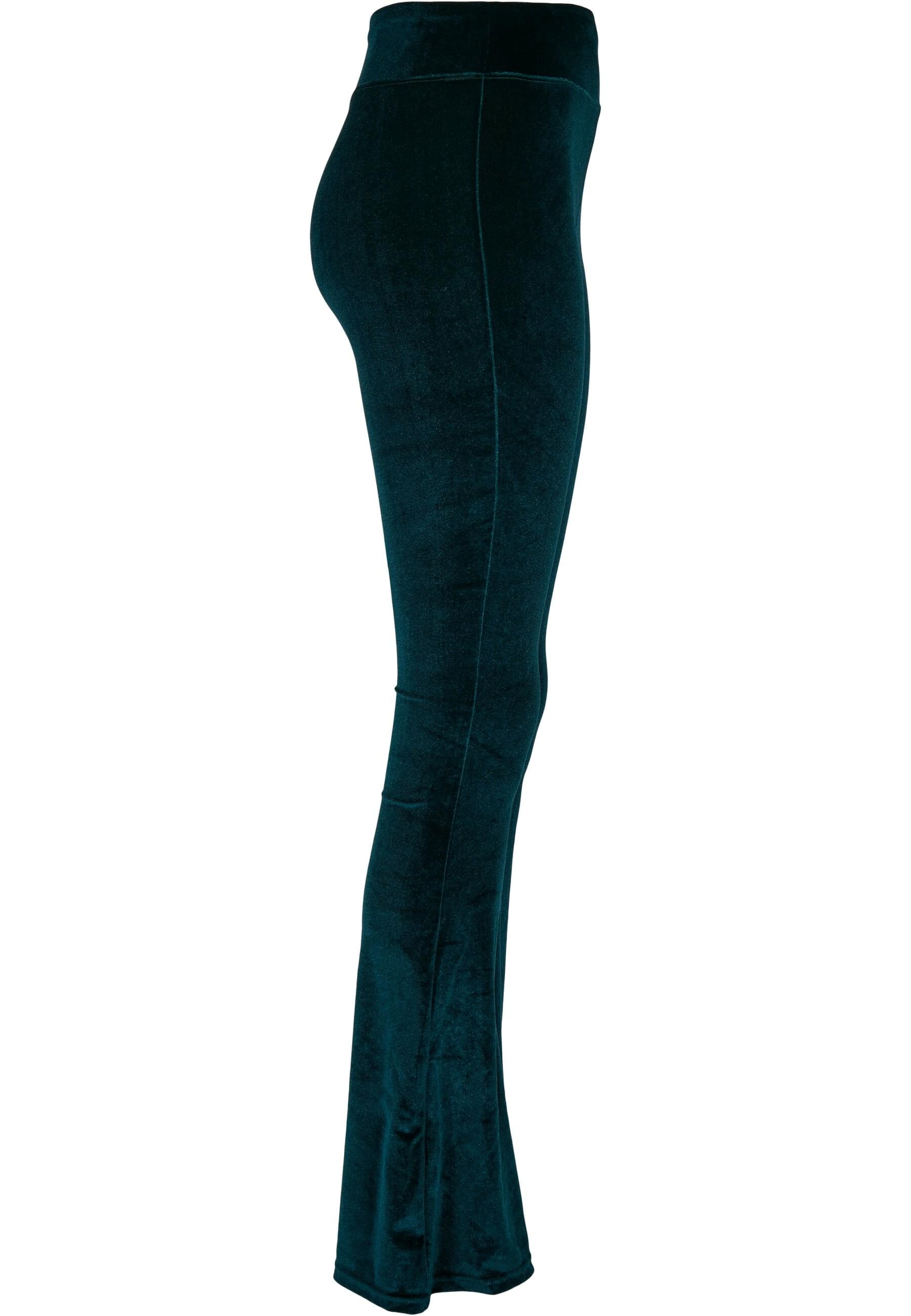 URBAN CLASSICS Leggings »Urban Classics Damen Ladies High Waist Velvet Boot Cut Leggings«