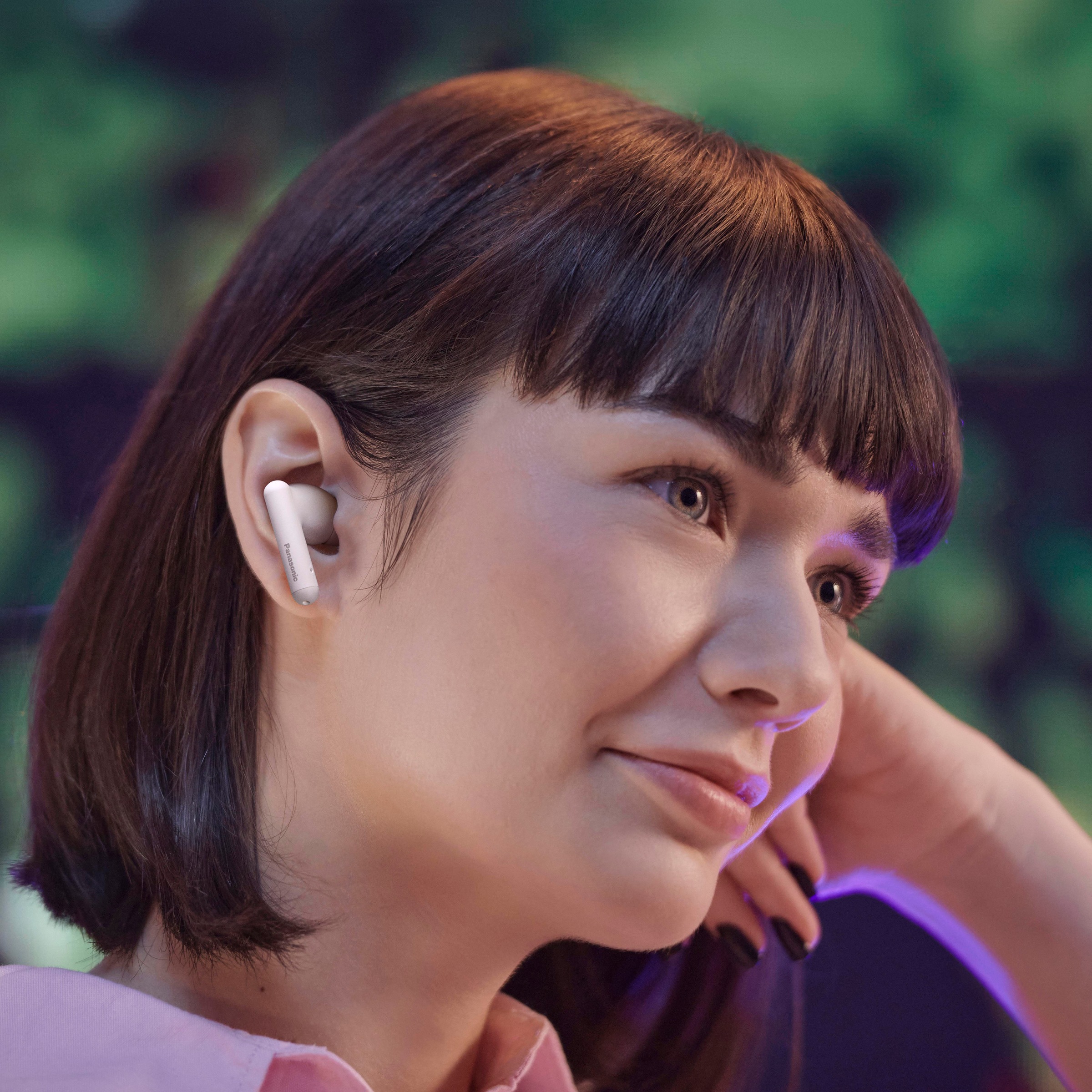 Panasonic wireless In-Ear-Kopfhörer »RZ-B110WDE-W«, Bluetooth-A2DP Bluetooth-AVRCP Bluetooth-HFP, Freisprechfunktion-integrierte Steuerung für Anrufe und Musik