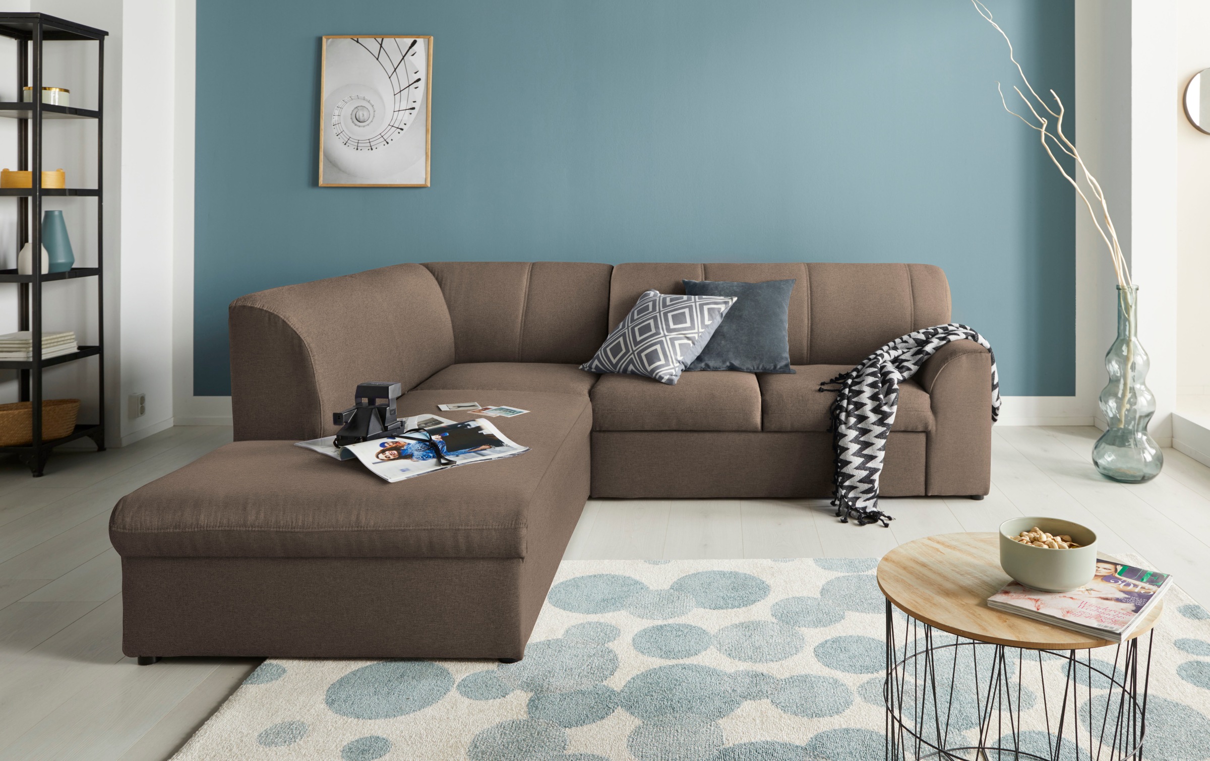 DOMO collection Ecksofa »Topper zeitlos elegant, kompakte Stellmaße, OTTOs günstig online kaufen