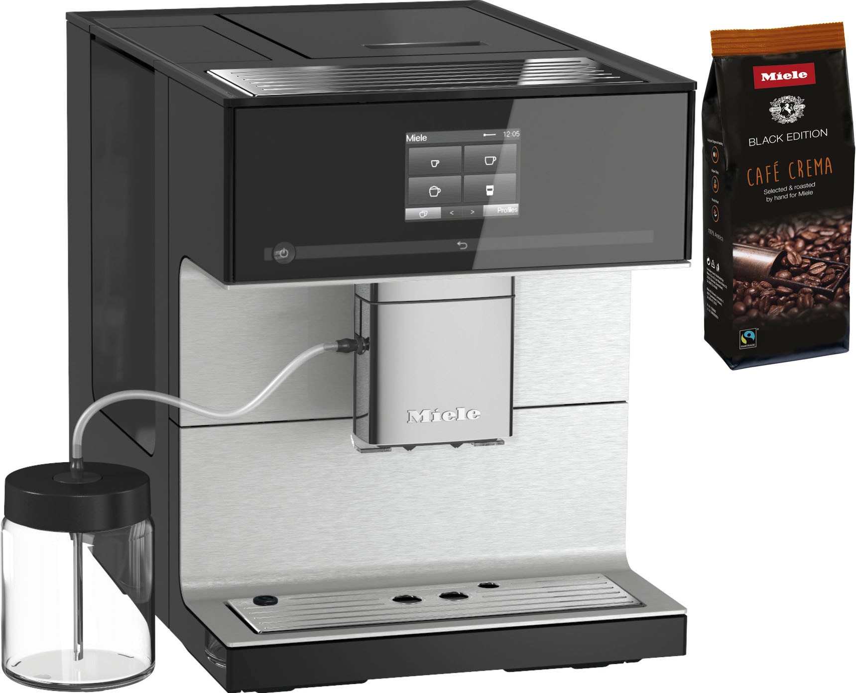 Miele Kaffeevollautomat »CM7350 CoffeePassion, inkl. Milchgefäß, Kaffeekannenfunktion«