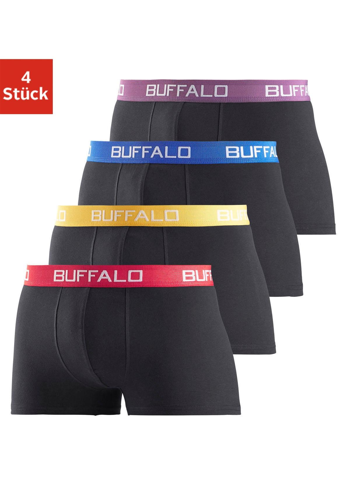 Buffalo Boxer »Boxershorts für Herren«, (Packung, 4 St.), aus Baumwoll-Mix