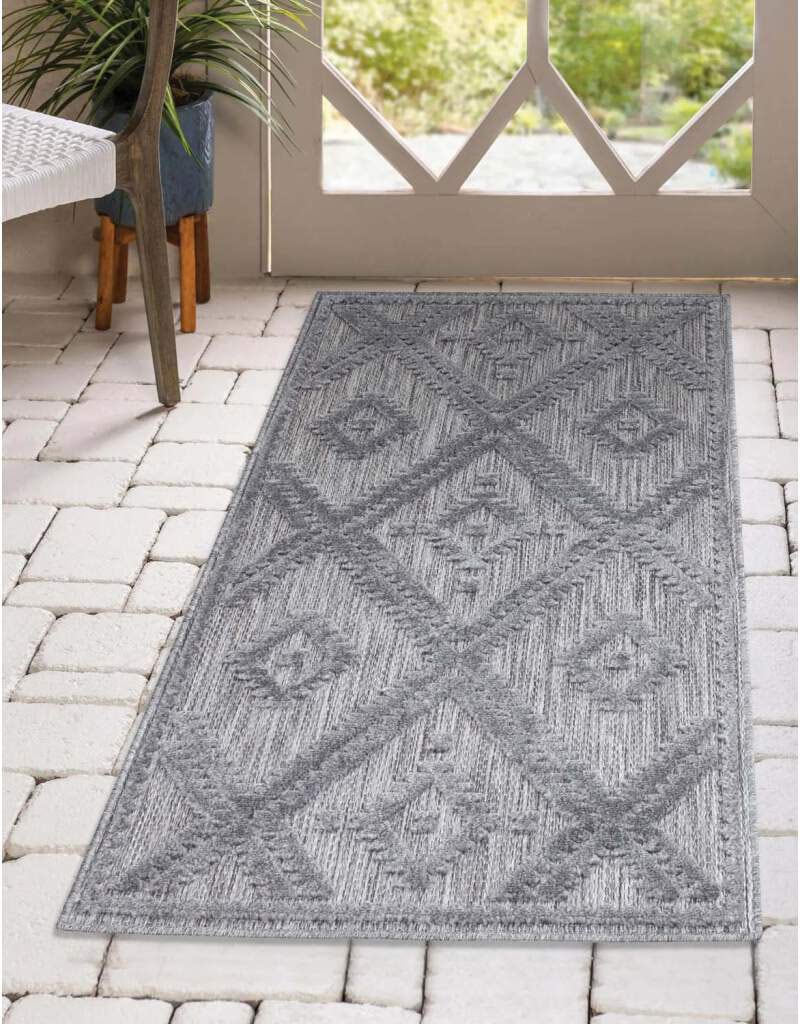 Carpet City Teppich »In-& Outdoorteppich Santorini 454, 3D-Effekt, Raute-Op günstig online kaufen