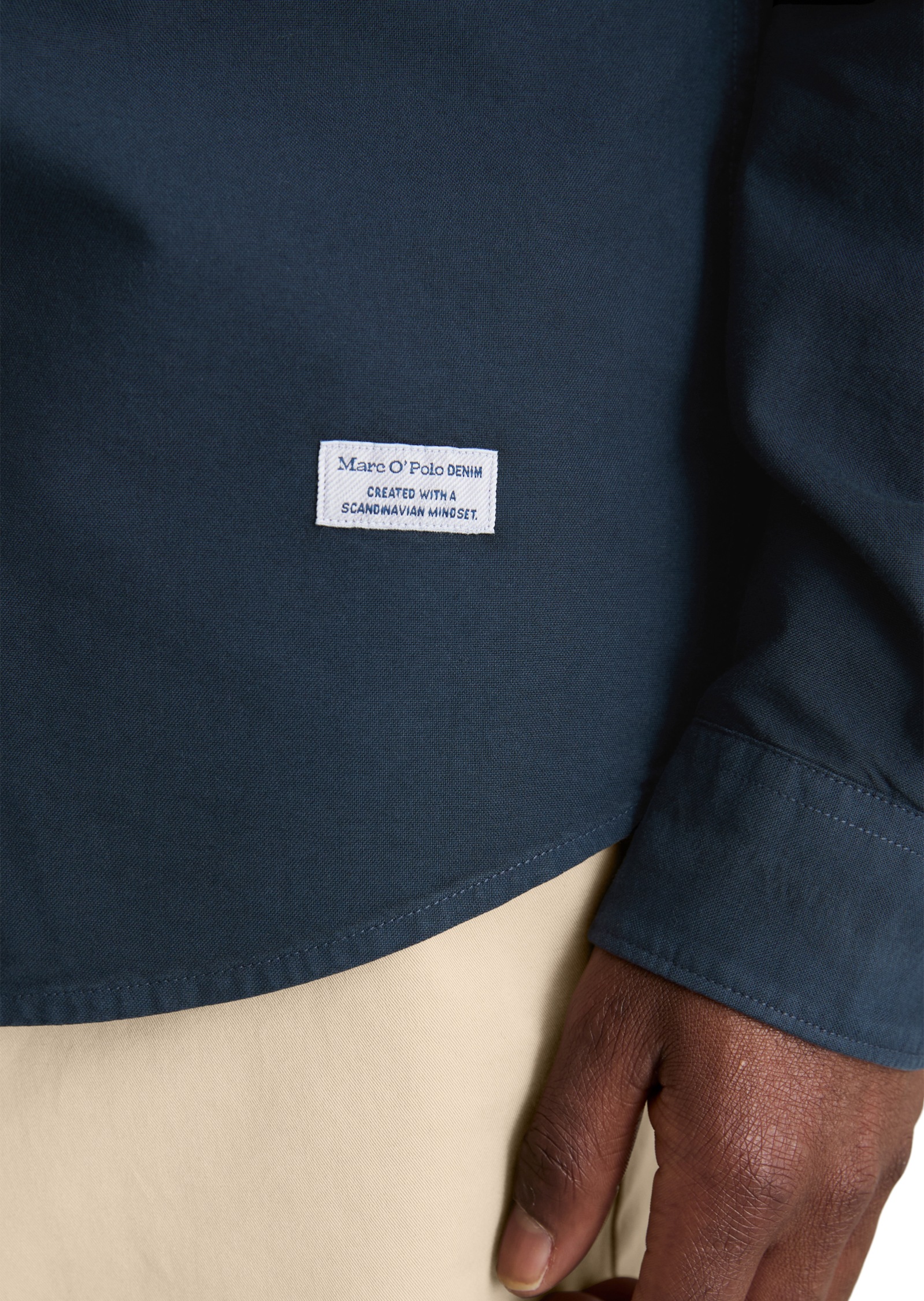 Marc O'Polo DENIM Langarmhemd Oxford-Hemd regular fit aus reiner Bio-Baumwolle