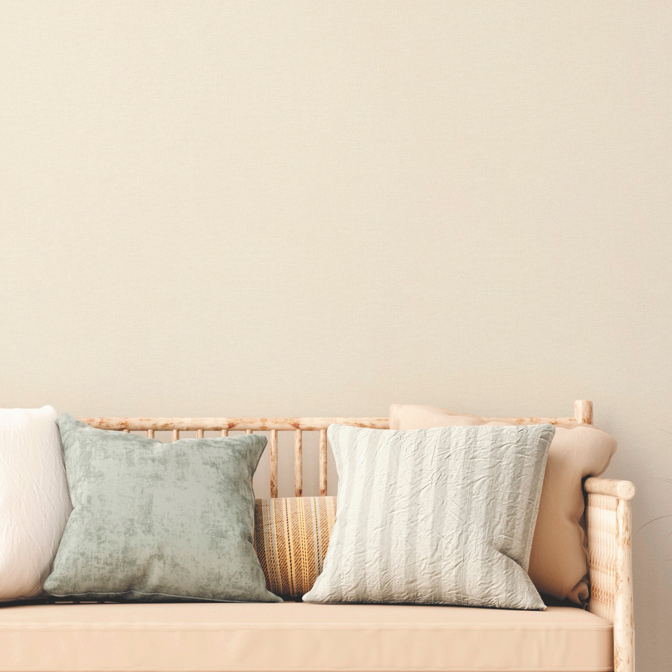 A.S. Création Vliestapete »Natural Living Leinwandoptik«, matt-gemustert-neutral, Tapete PVC-Frei ressourcenschonend skandinavisch Tapeten Flur