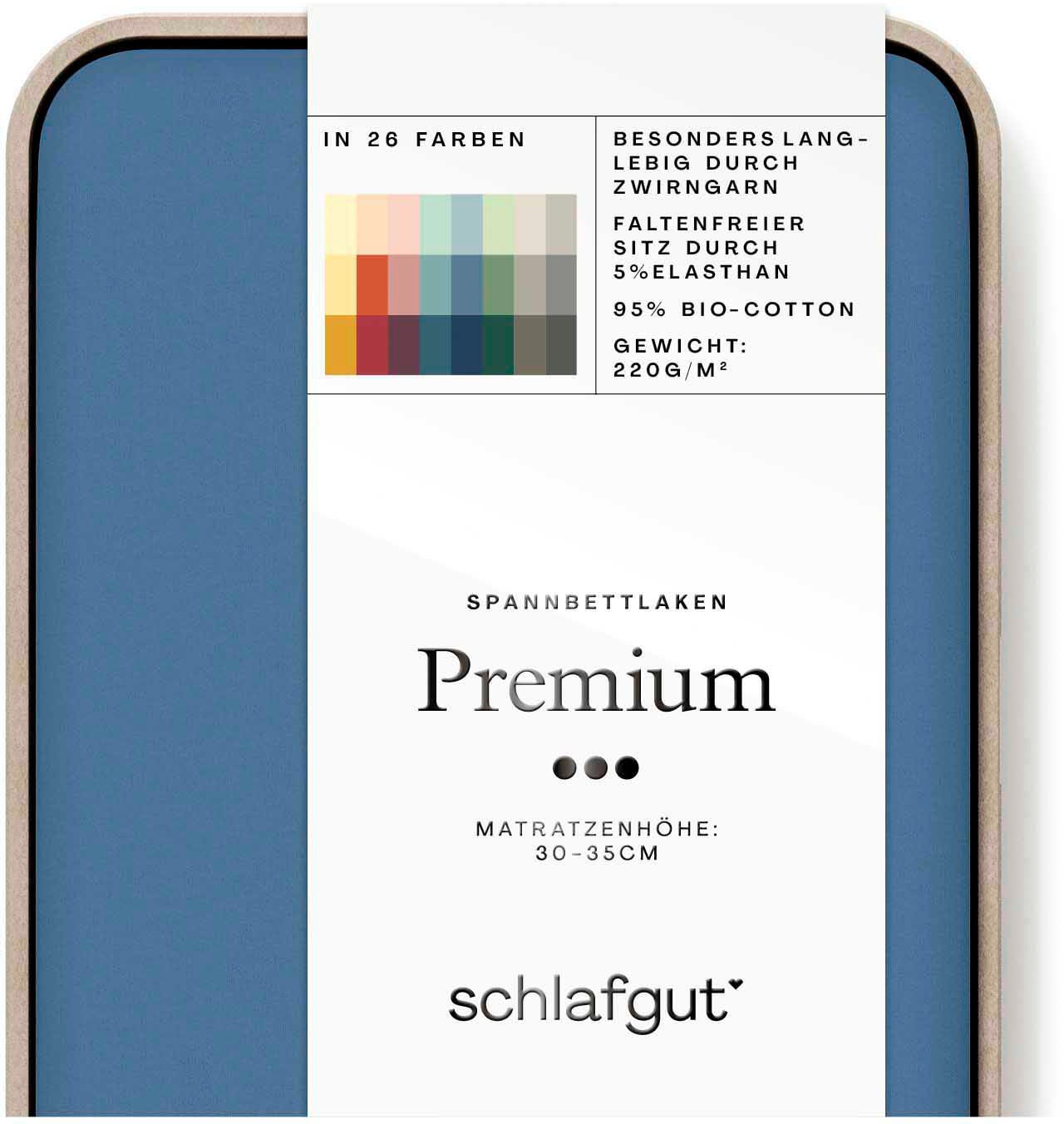 Schlafgut Spannbettlaken »Premium«, Zero Waste Verpackung, PREMIUM Qualität
