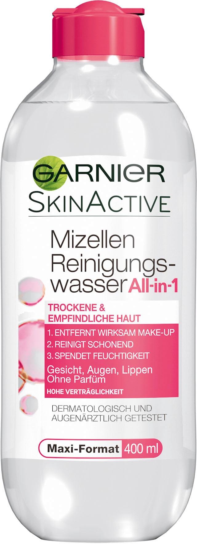 GARNIER Gesichtswasser »Mizellen Reinigungswasser Trockene Haut«, mit hoher Wirkungskraft