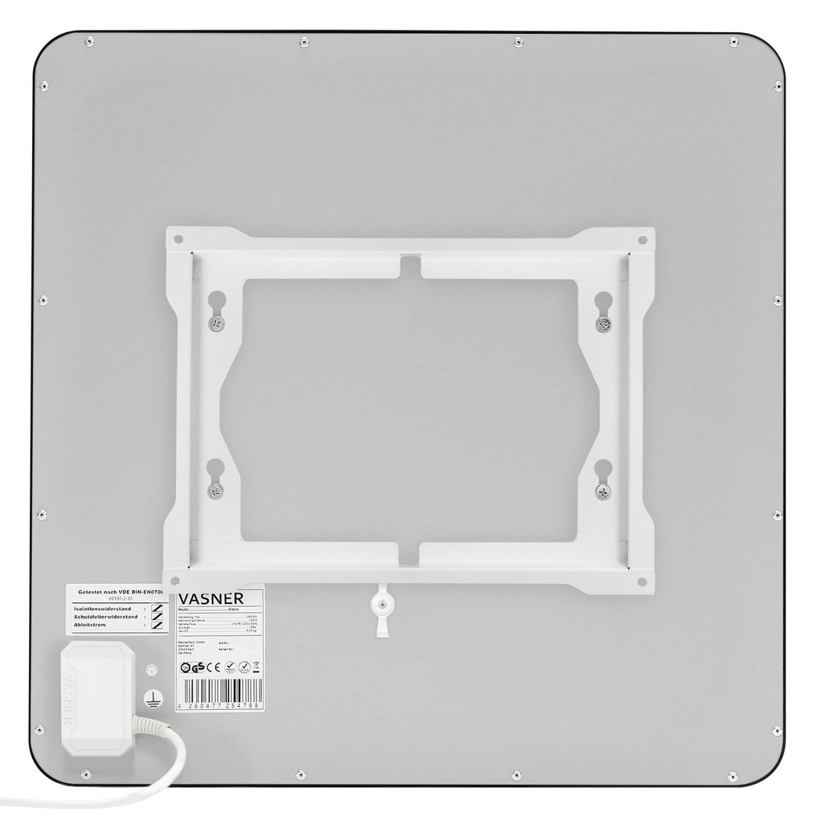 Vasner Infrarotheizung »Citara T Plus 1100 W« Metall Heizpaneel Tafelheizung abgerundet schwarz