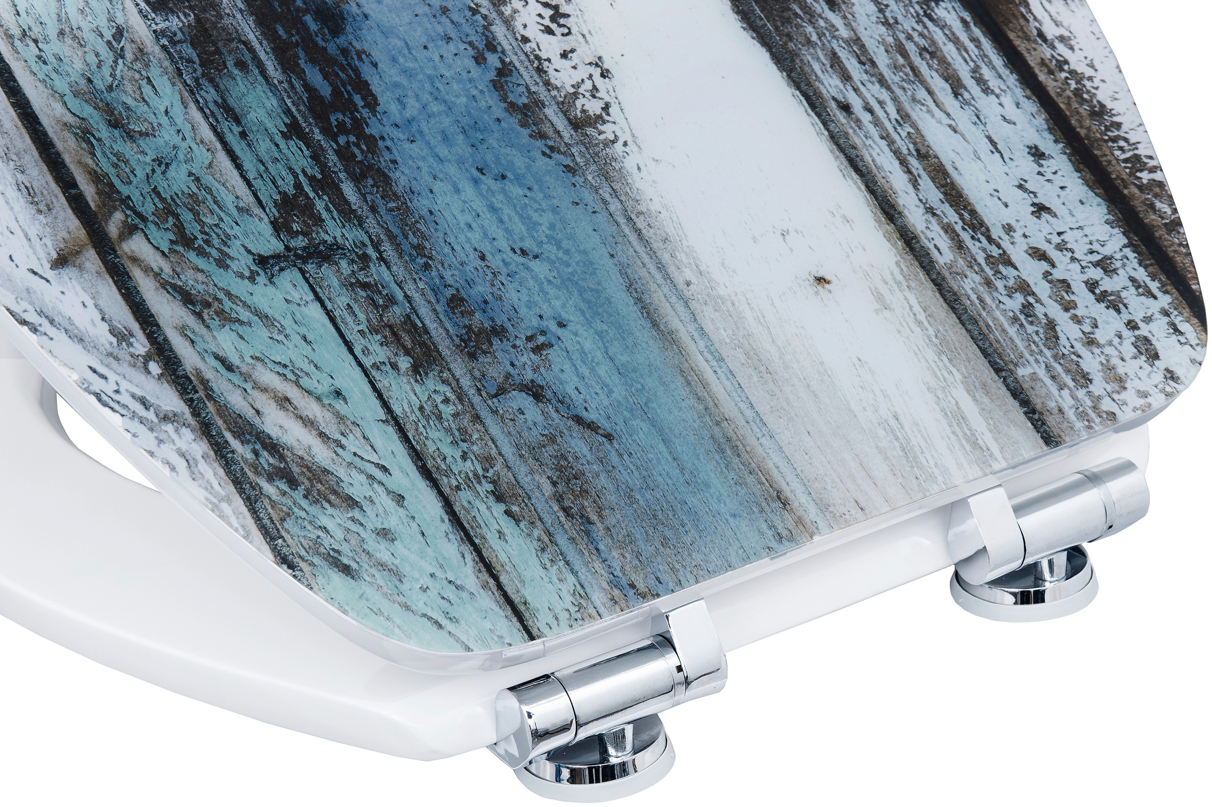 CORNAT WC-Sitz »Elegante Acryl-Oberfläche - Hochwertiger Holzkern«, Absenkautomatik & Schnellbefestigung - Komfortables Sitzgefühl