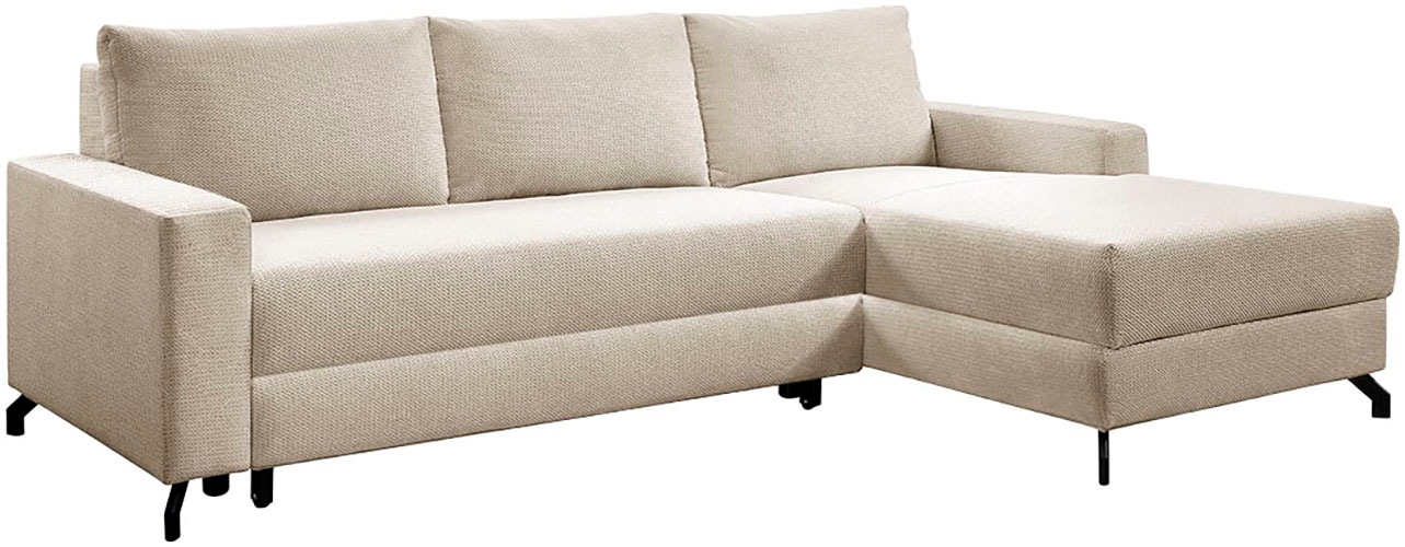 exxpo - sofa fashion Ecksofa, wahlweise mit Bettfunktion, Bettkasten