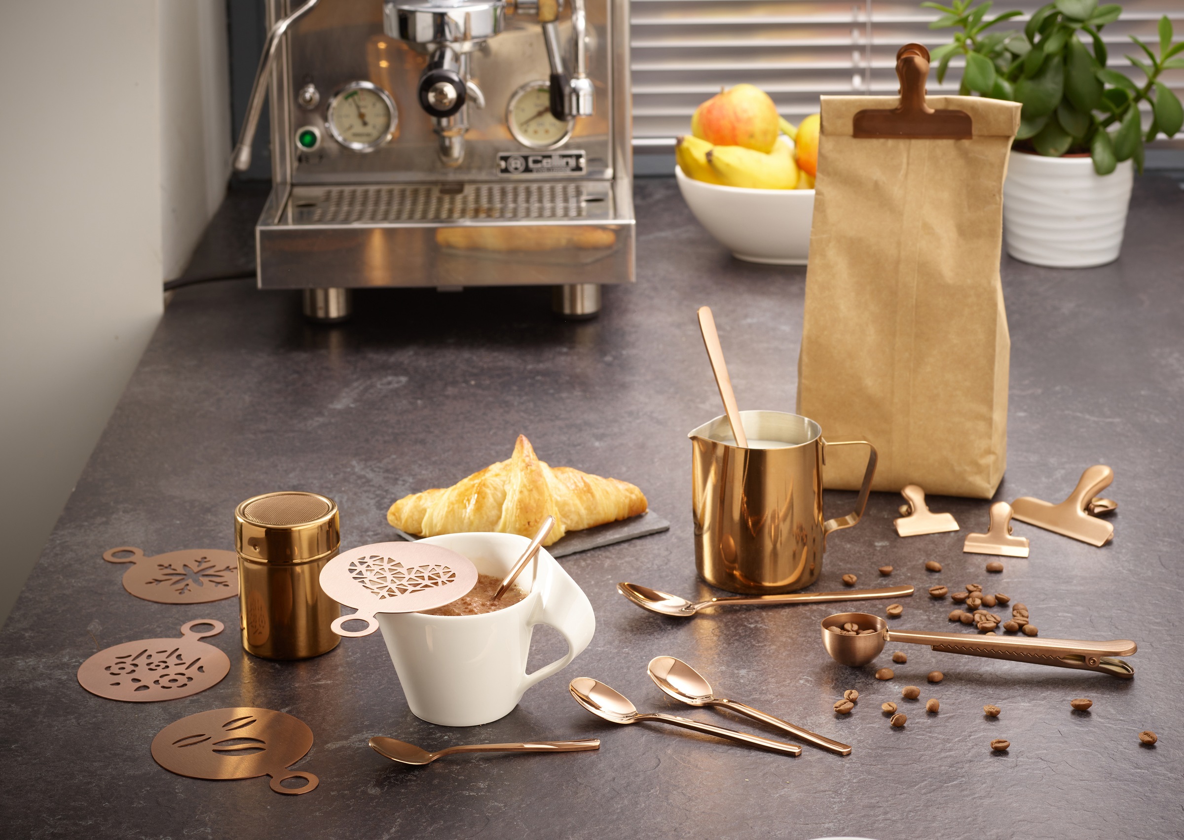 ECHTWERK Barista-Set, (Set, 23 tlg.), Kaffeezubehör-Set, ideal für Cappuccino oder Latte Macchiato, 23-tlg.