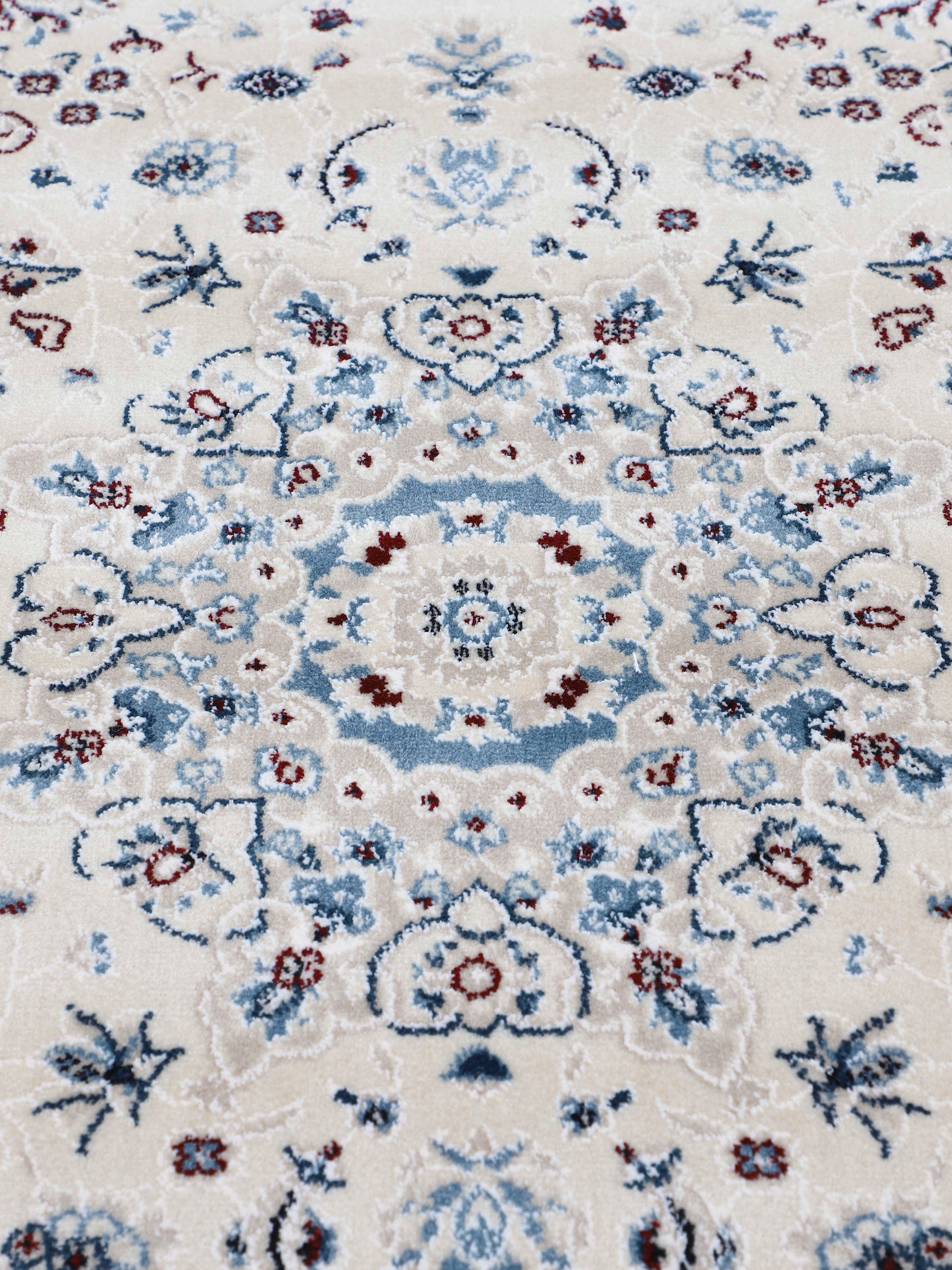 carpetfine Teppich »Nain Diane«, rund, 8 mm Höhe, Kurzflorteppich, Orient Look