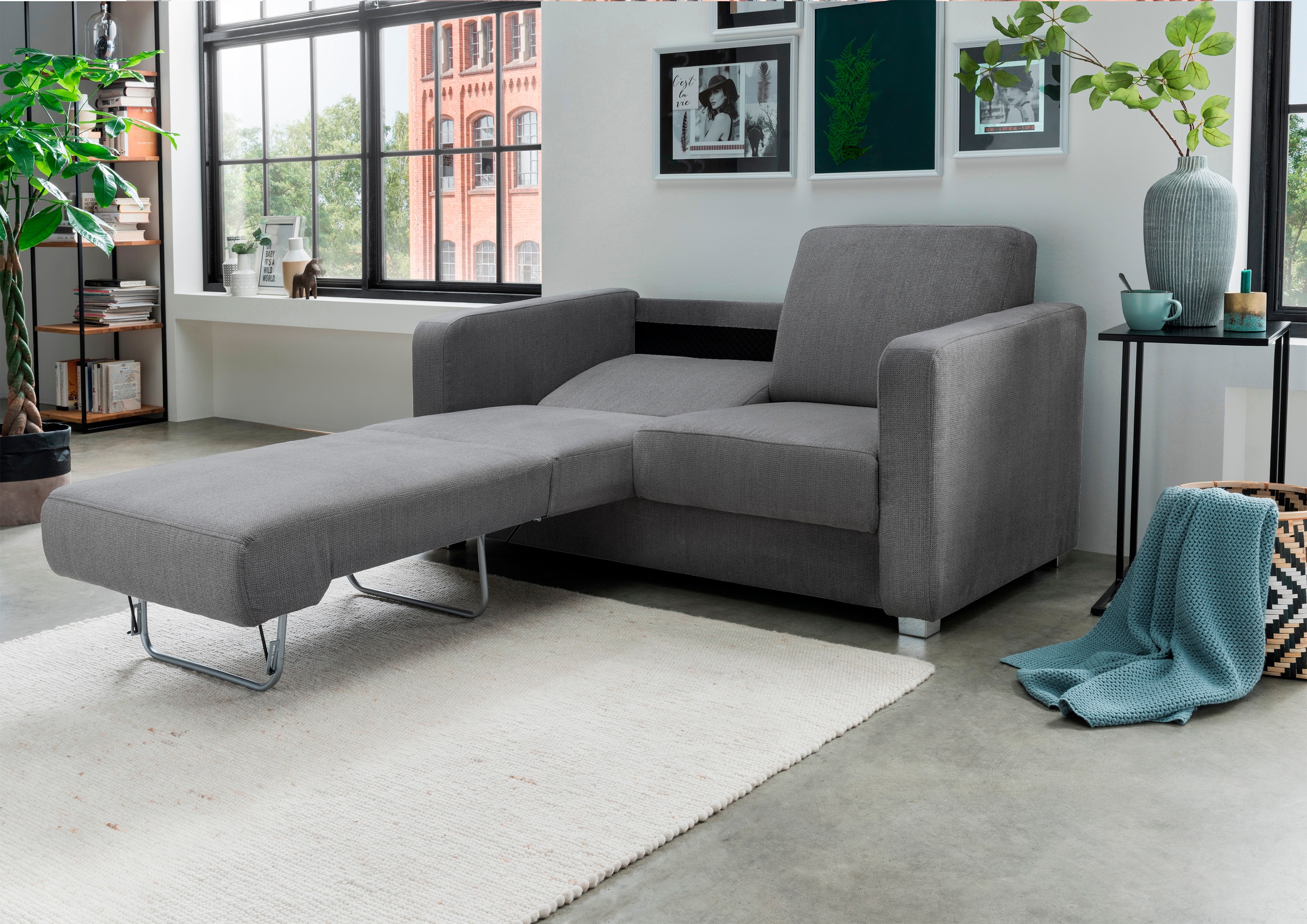 INOSIGN Schlafsofa »Mia Problemlöser Sofa, Einzelauszug, Bettsofa, zeitlos günstig online kaufen